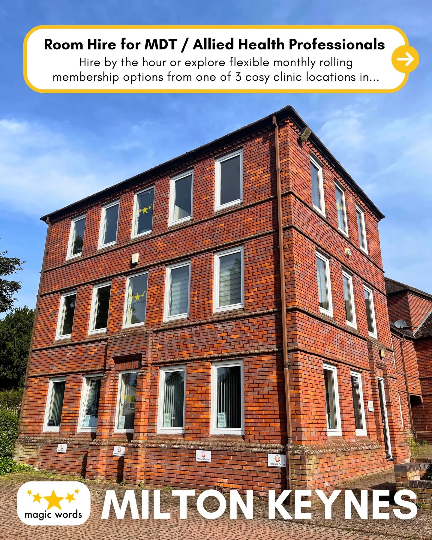 Are you an allied health professional, therapist or wellbeing practitioner looking for a professional space to see your clients? ⭐

We have cosy clinic rooms and shared workspaces in Milton Keynes, Cambridge &amp; Birmingham available to hire by the 