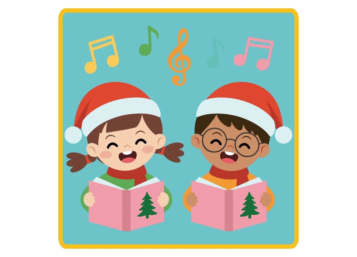 Children Singing Christmas Songs and Carols