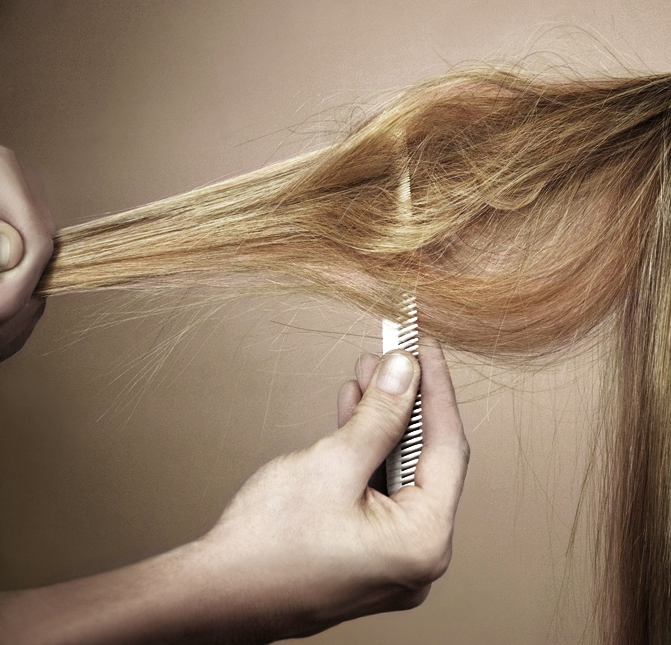how to crepage teasing hair