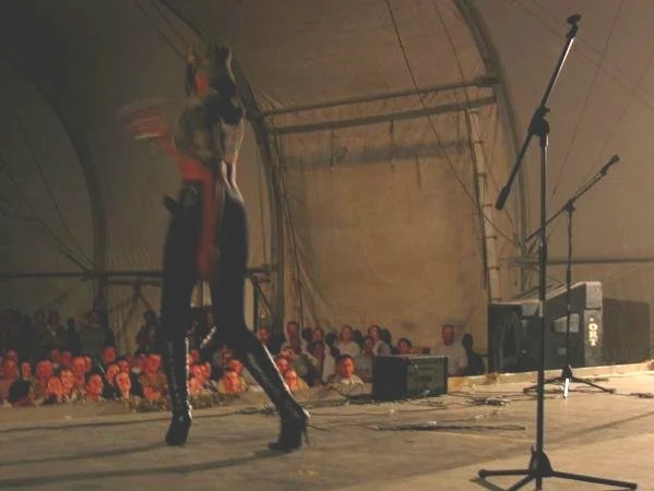Performing in Baghdad, Iraq 