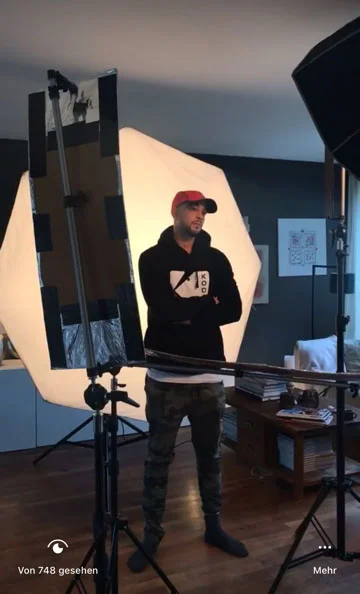 Samir beim Shooting