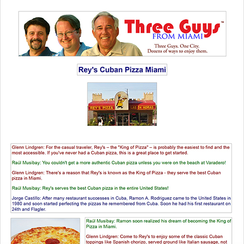 Articles Rey Pizza