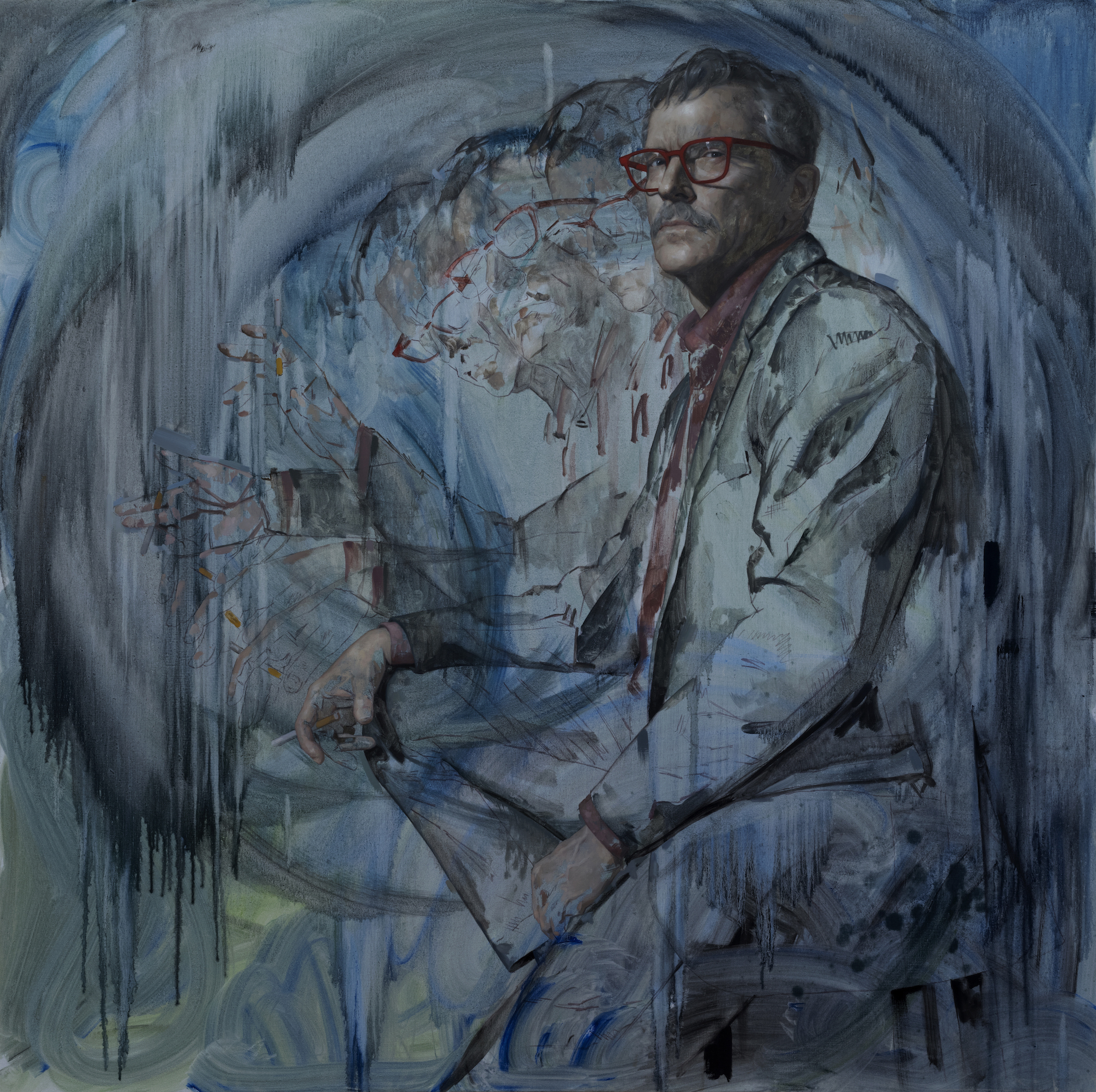 Hyeseung Marriage-Song, Fall of Clerval, (2018), Oil on linen, 62” x 62”