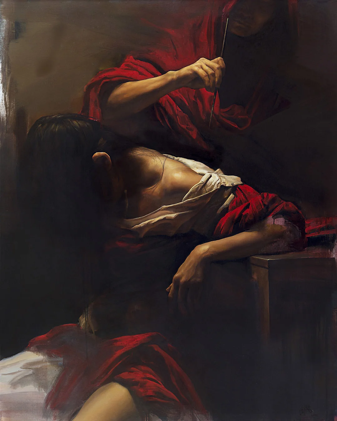 Liu, Yuanshou, China ‘Reforge VI’ 29 X 31in/100 X 80cm, Oil on canvas, 2013/14
