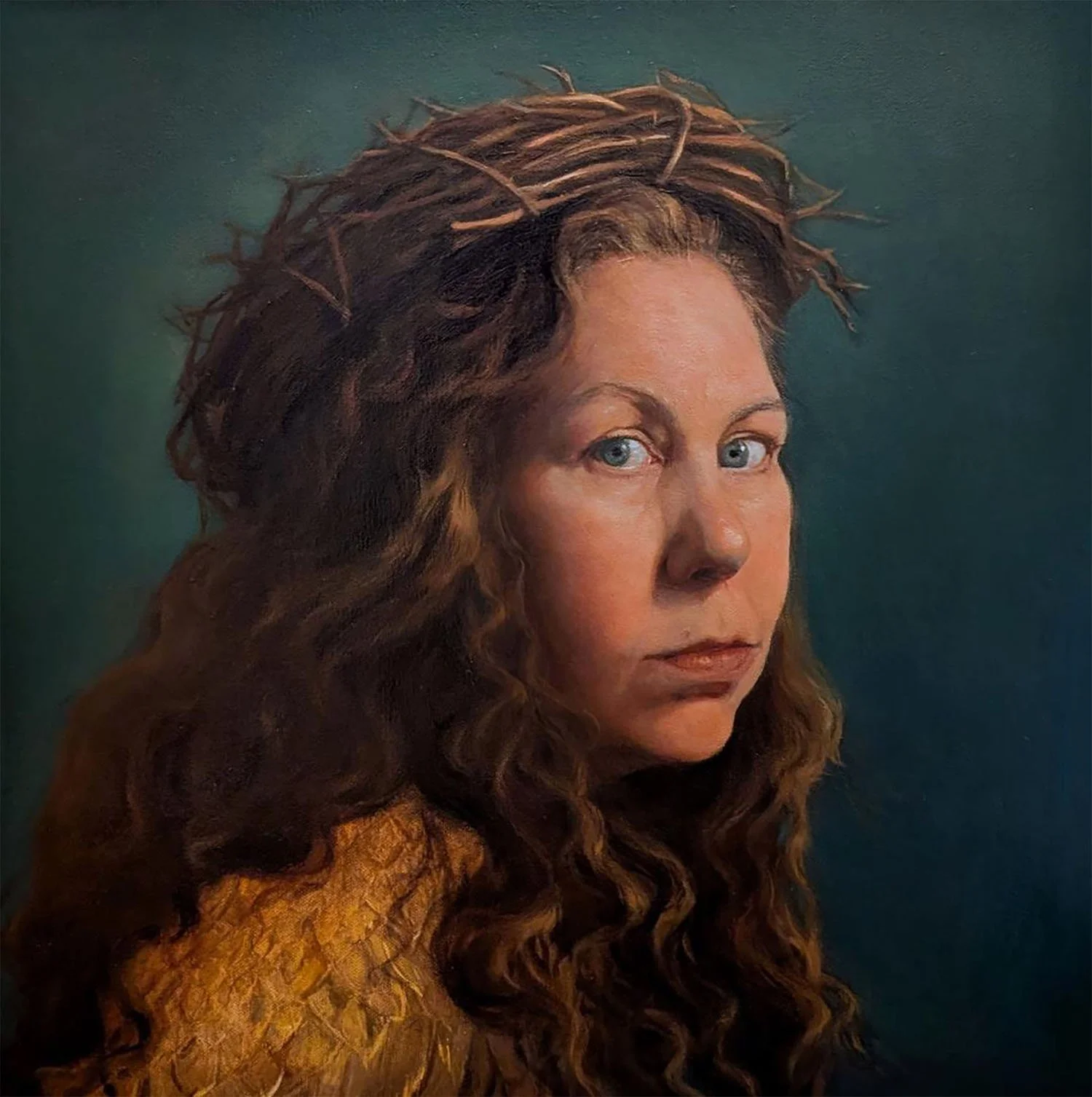 Sarah Warda | Self Portrait in a Crown of Faulty Branches