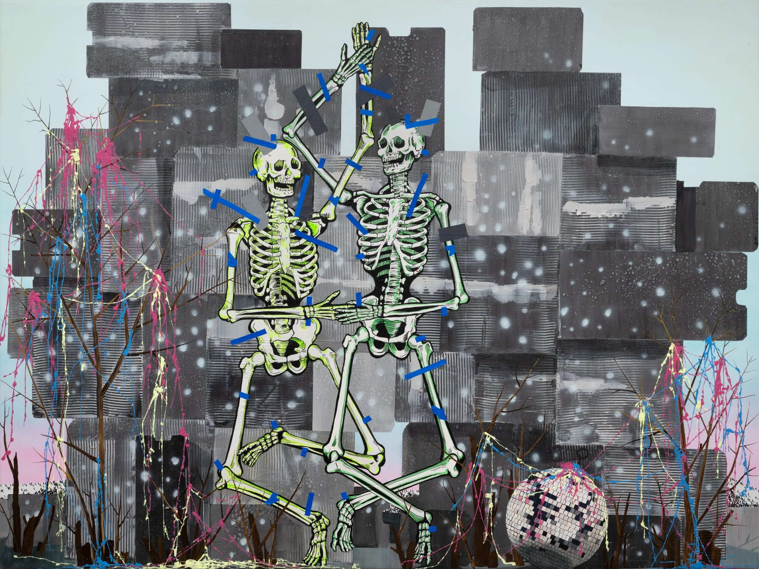 "The Climate Activist"  acrylic on canvas  68" x 90"