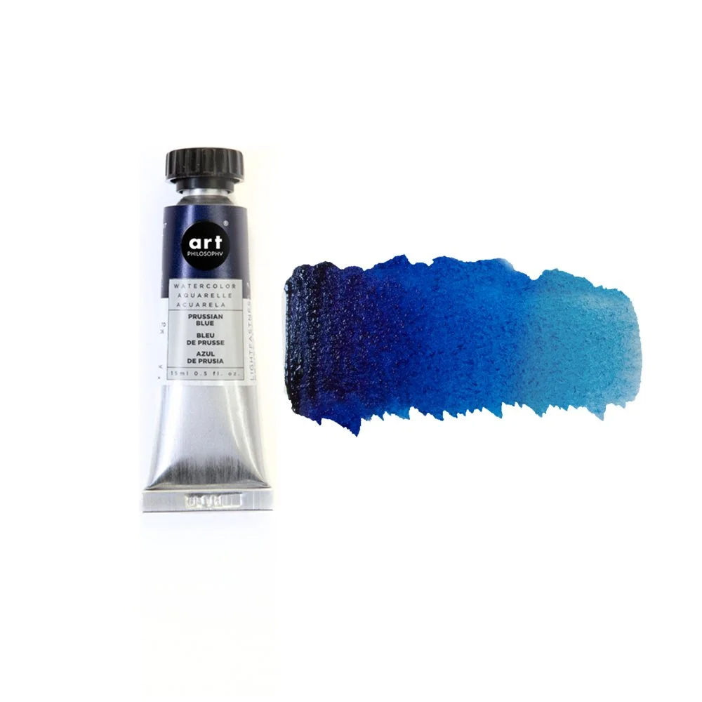 Art Philosophy Artist Grade Watercolor Tubes – Prussian Blue