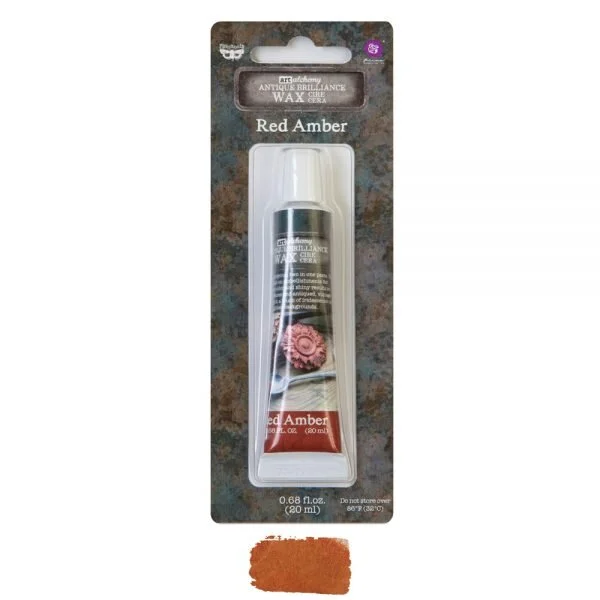 Red Amber Antique Brilliance Wax | Art Alchemy | Finnabair