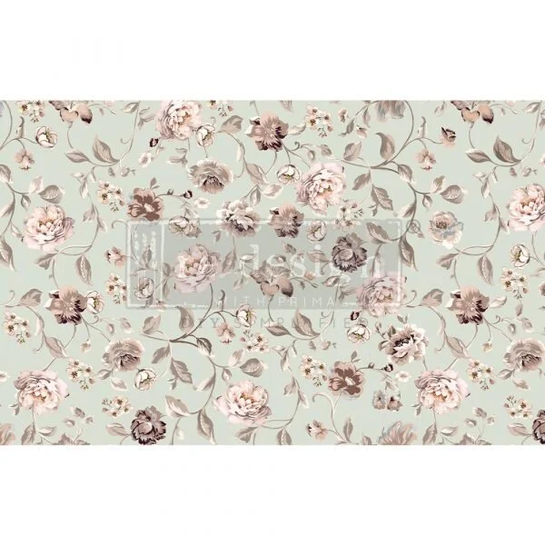 Decoupage Decor Tissue Paper – Neutral Florals – 1 sheet, 19″x30″