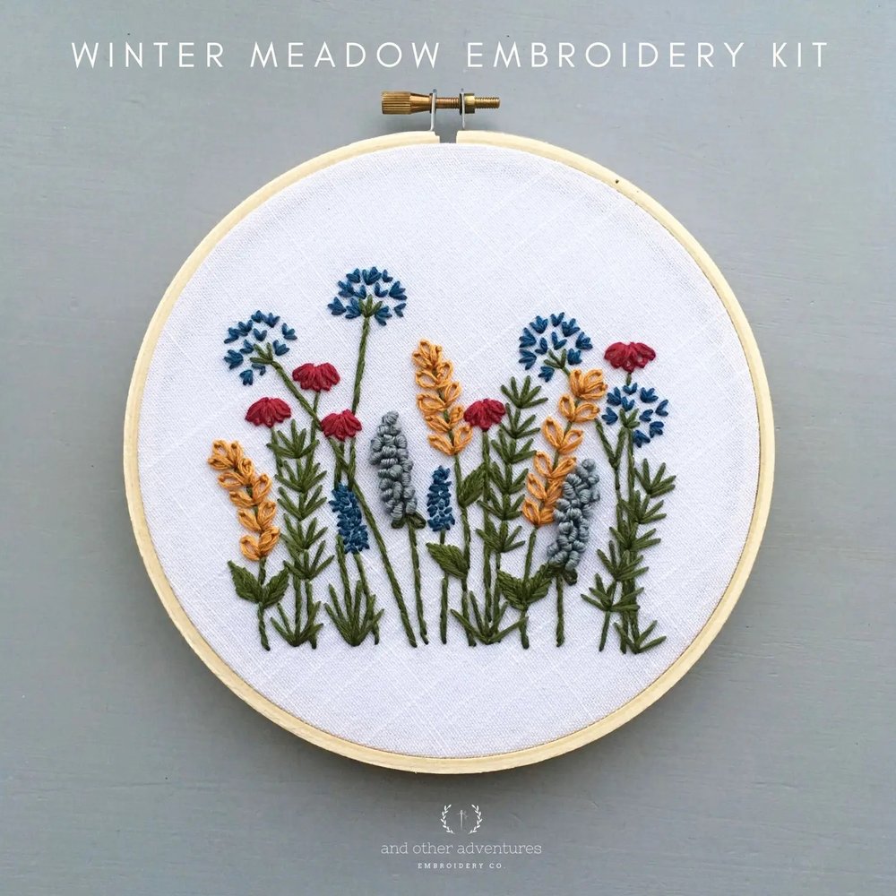 Beginner Embroidery KIT - Winter Meadow — Flipping Fabulous