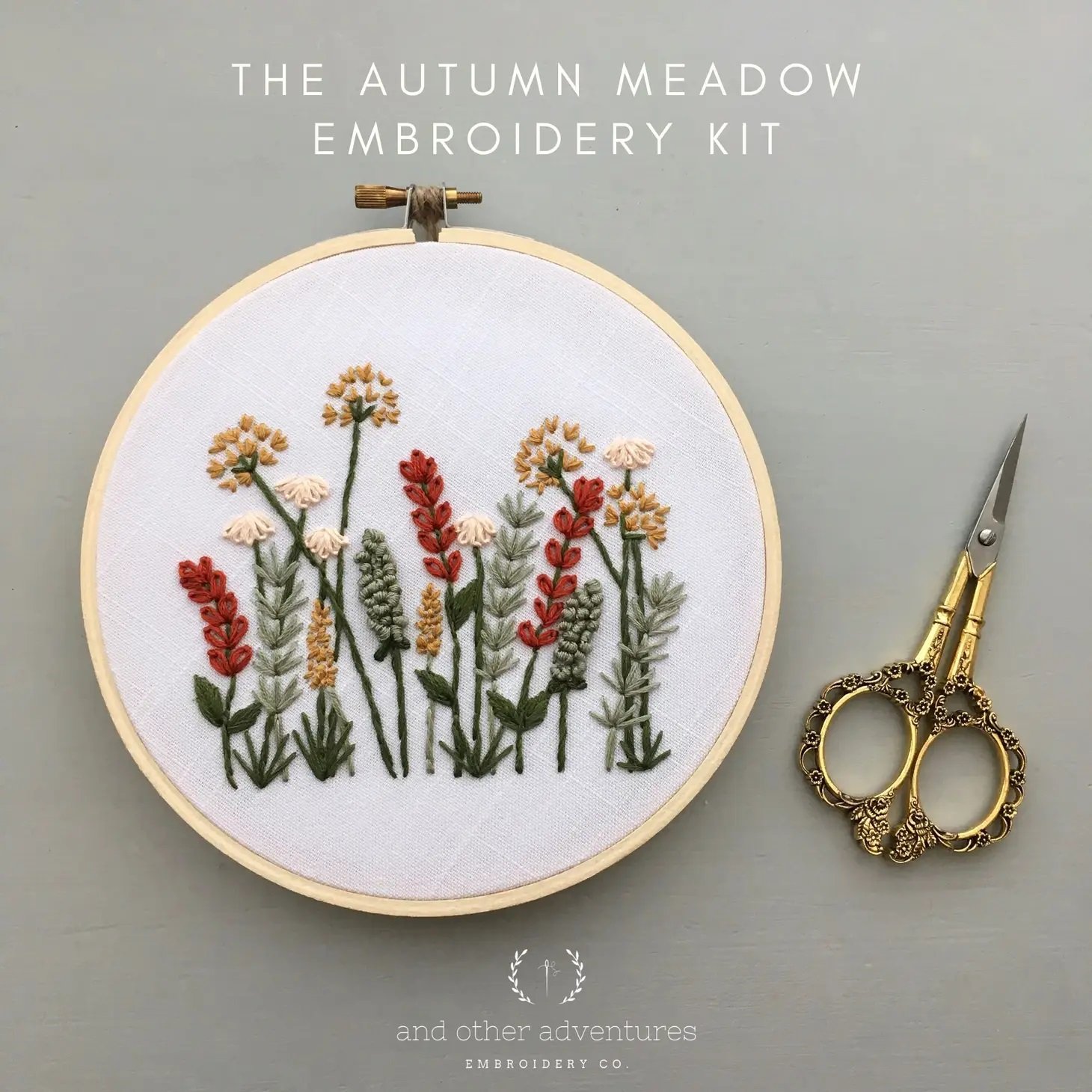 Beginner Embroidery KIT - Autumn Meadow — Flipping Fabulous