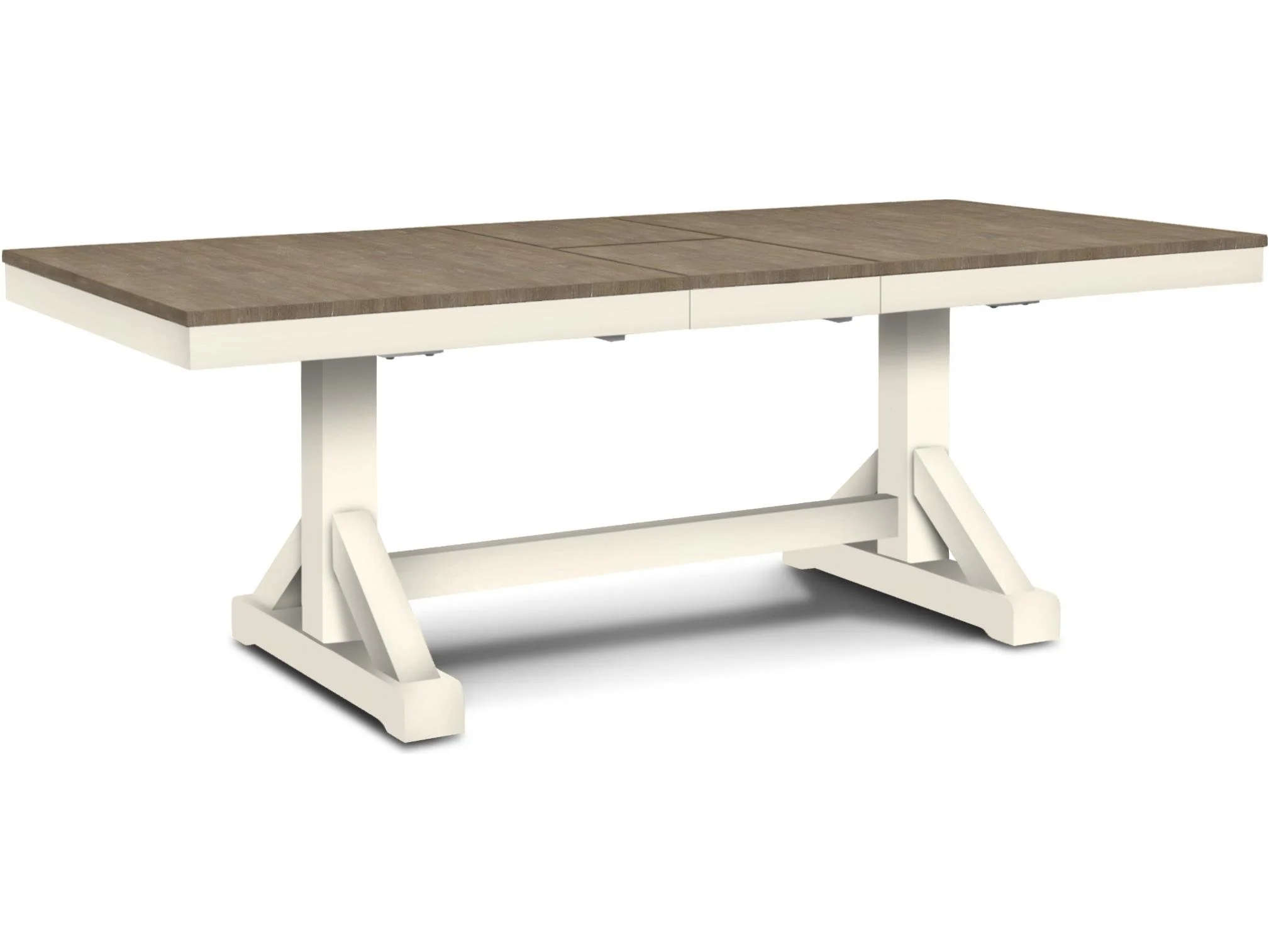 Canyon Butterfly Leaf Trestle Table w/ Trestle Base — Flipping Fabulous