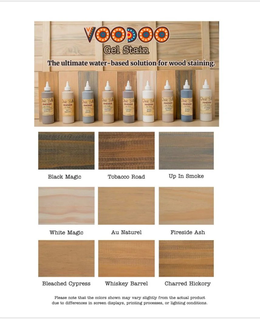 voodoo gel stain tobacco road VooDoo Gel Stain spreads easily and blends effortlessly VooDoo Gel Stain (Water-Based)