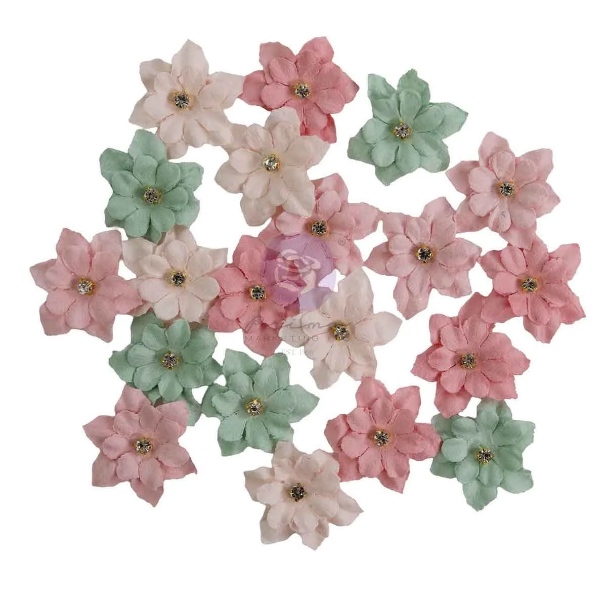 Buttons & Keepsakes Collection Flowers – Delicate Trimmings – 20 pcs