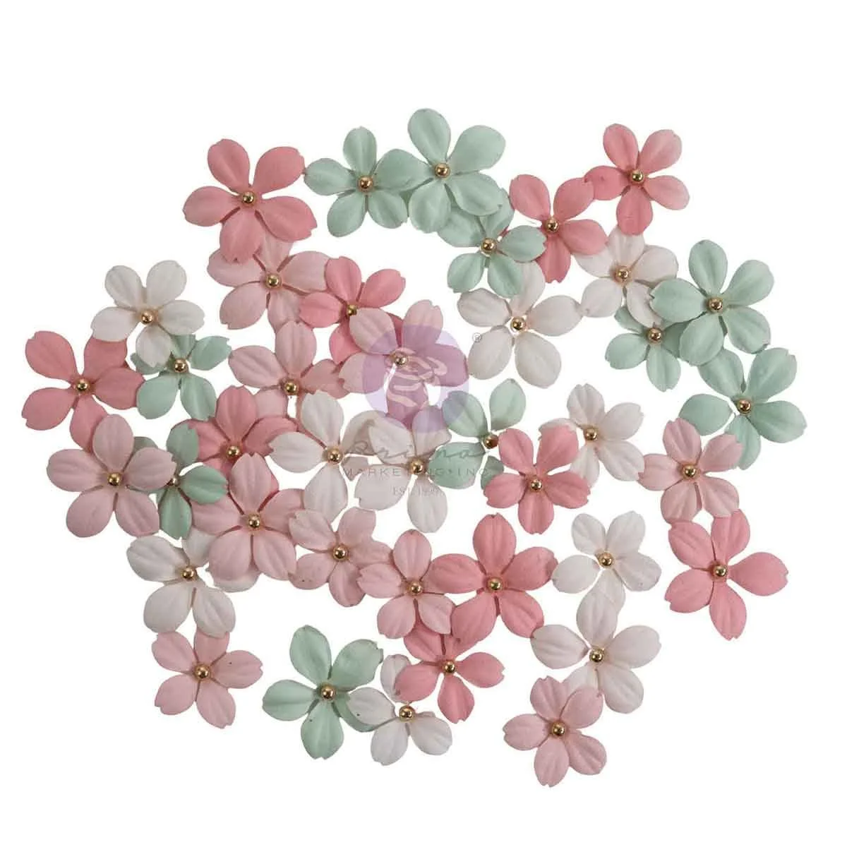 Buttons & Keepsakes Collection Flowers – Tender Florals – 40 pcs