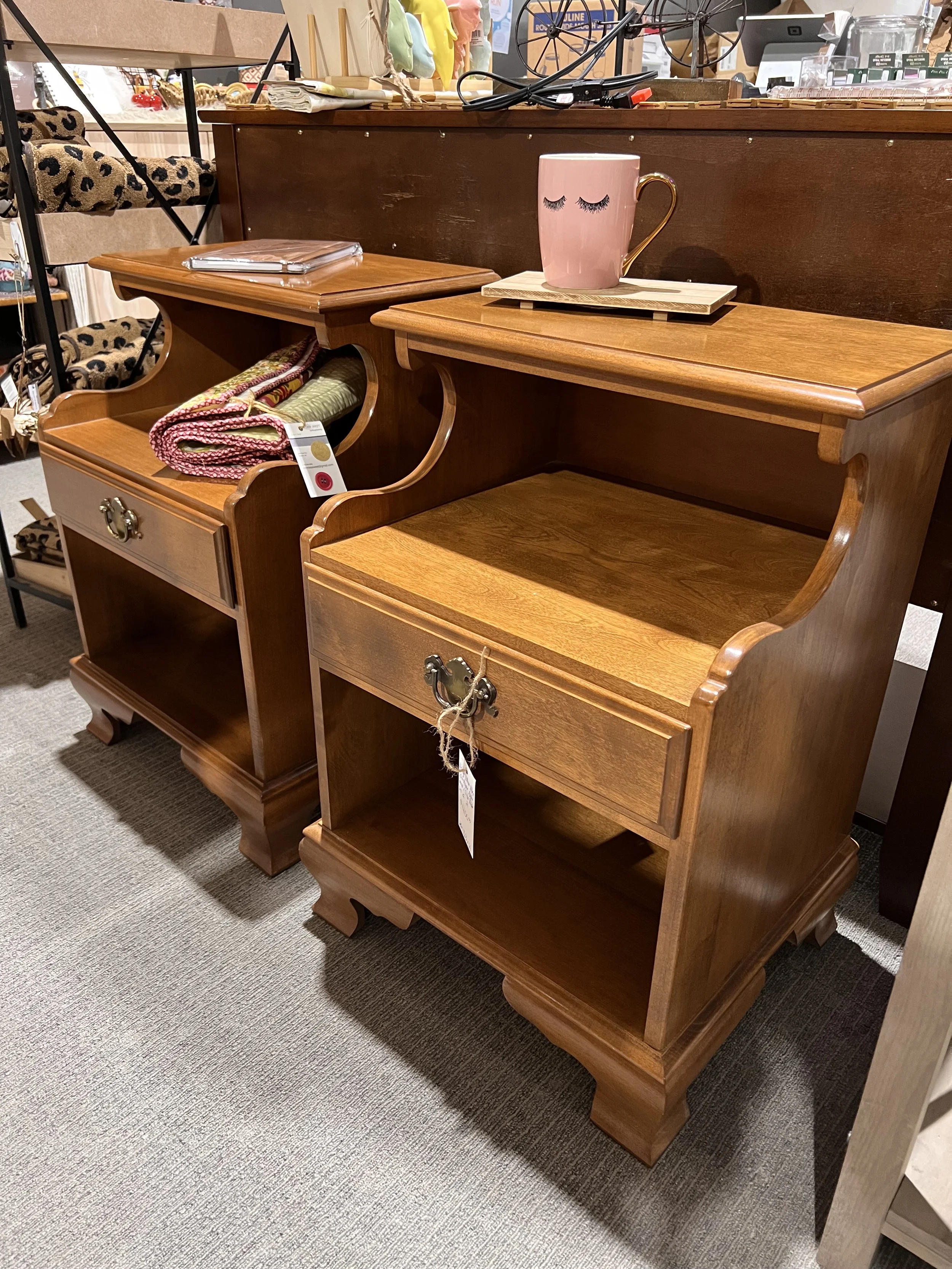 Vintage Ethan Allen Maple Nightstands