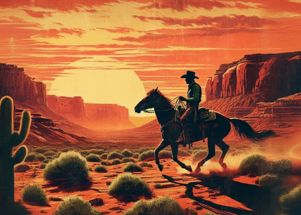 Screenshot 2025-07-11 at 15-11-43 Lone Rider - A1 size large Decoupage Paper – Three Yellow Goats.png