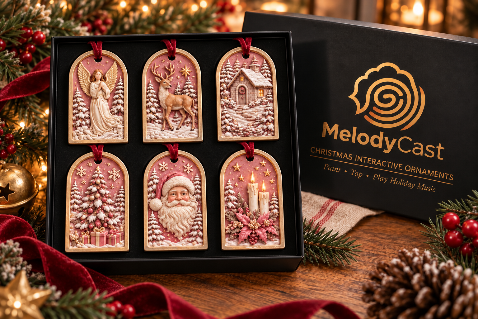 Rose-Toned Holiday Ornament Gift Set.png
