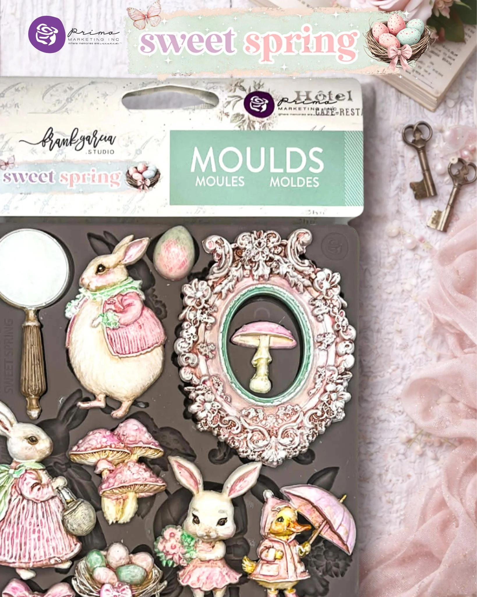 Sweet Spring Collection Mould – 1 pc, 5″x8″x8mm