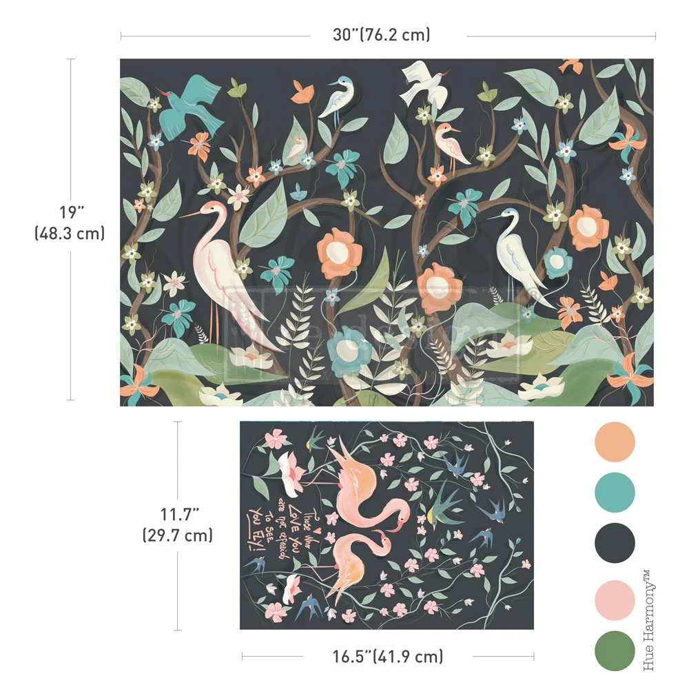 Double Delight Decoupage Fiber Paper Set – Free Love