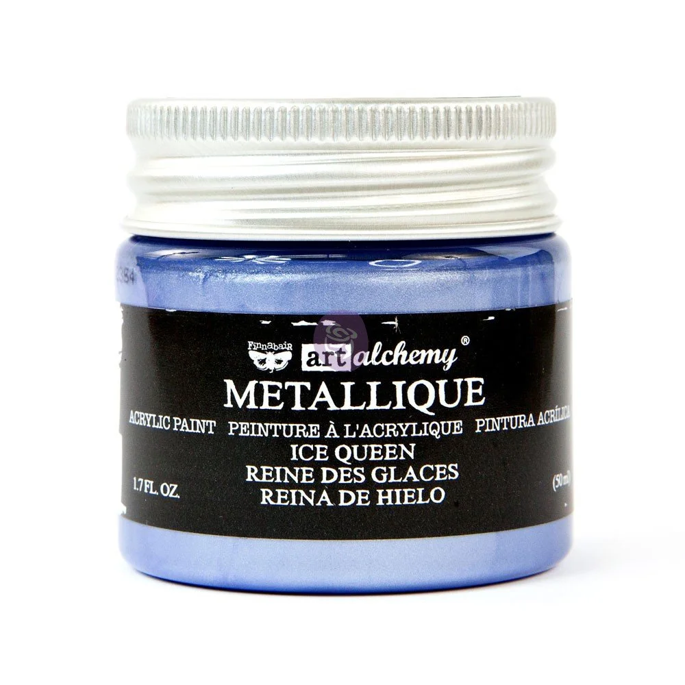 Ice Queen Metallique Acrylic Paint | Art Alchemy | Finnabair