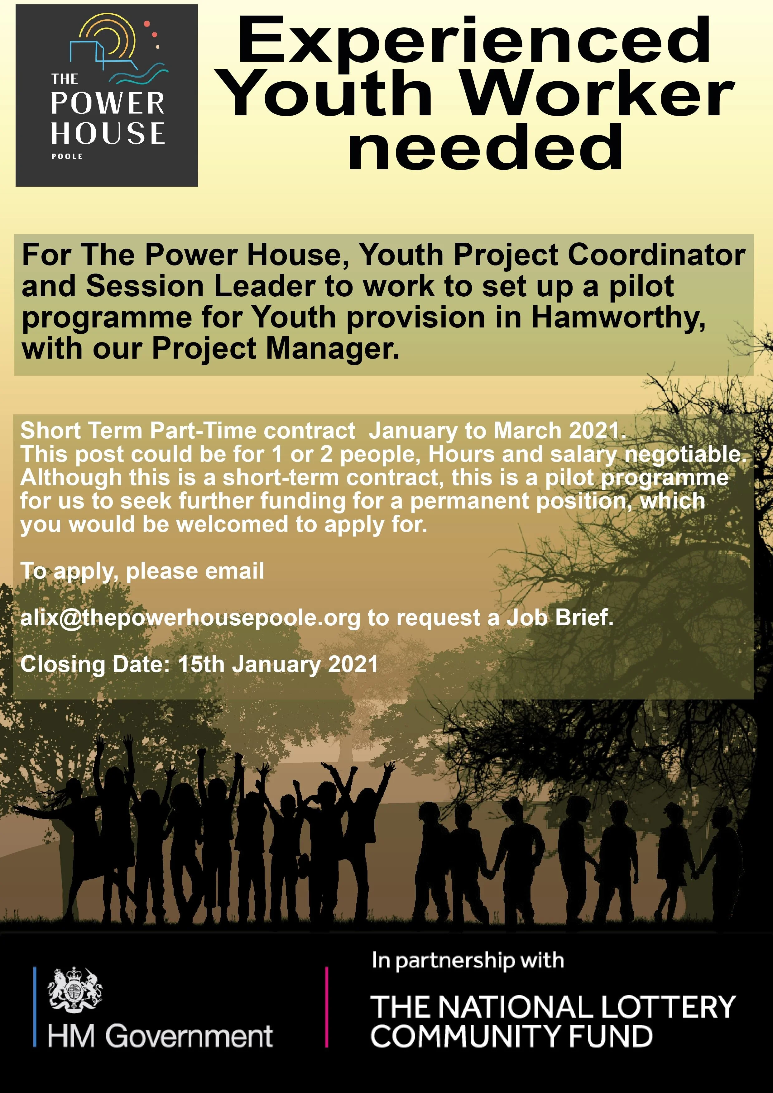 Youth Project Coordinator Closing Date Extended