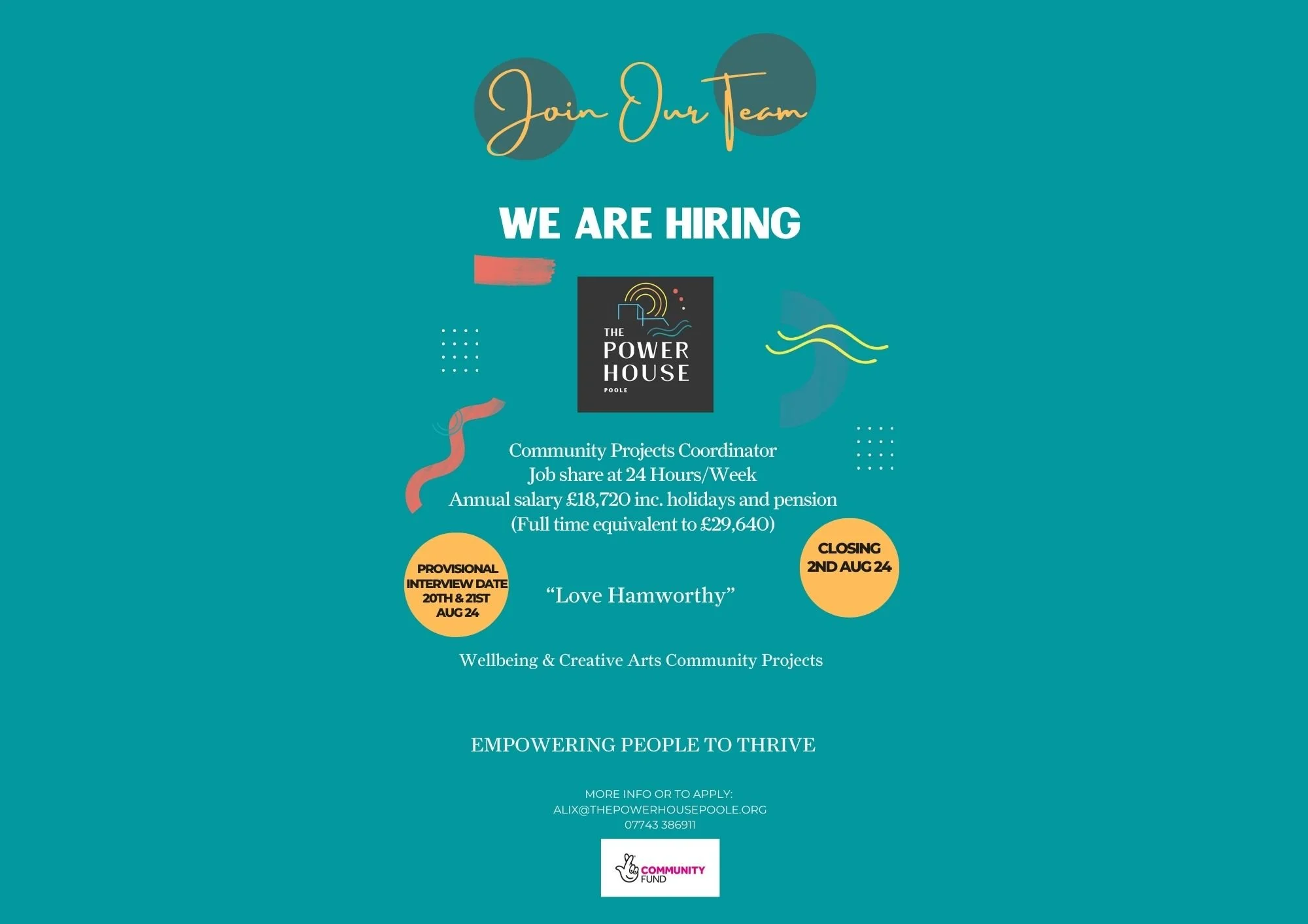 Community Projects Coordinator Role Goes Live