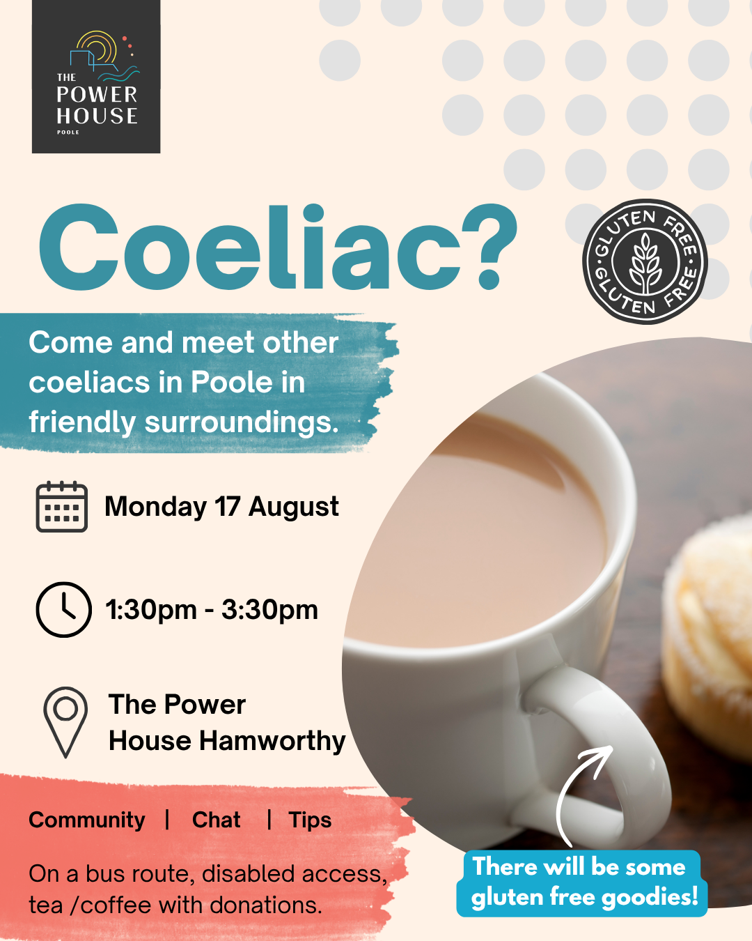 Coeliac? Feel like meeting other coeliacs in Poole in friendly surroundings? 