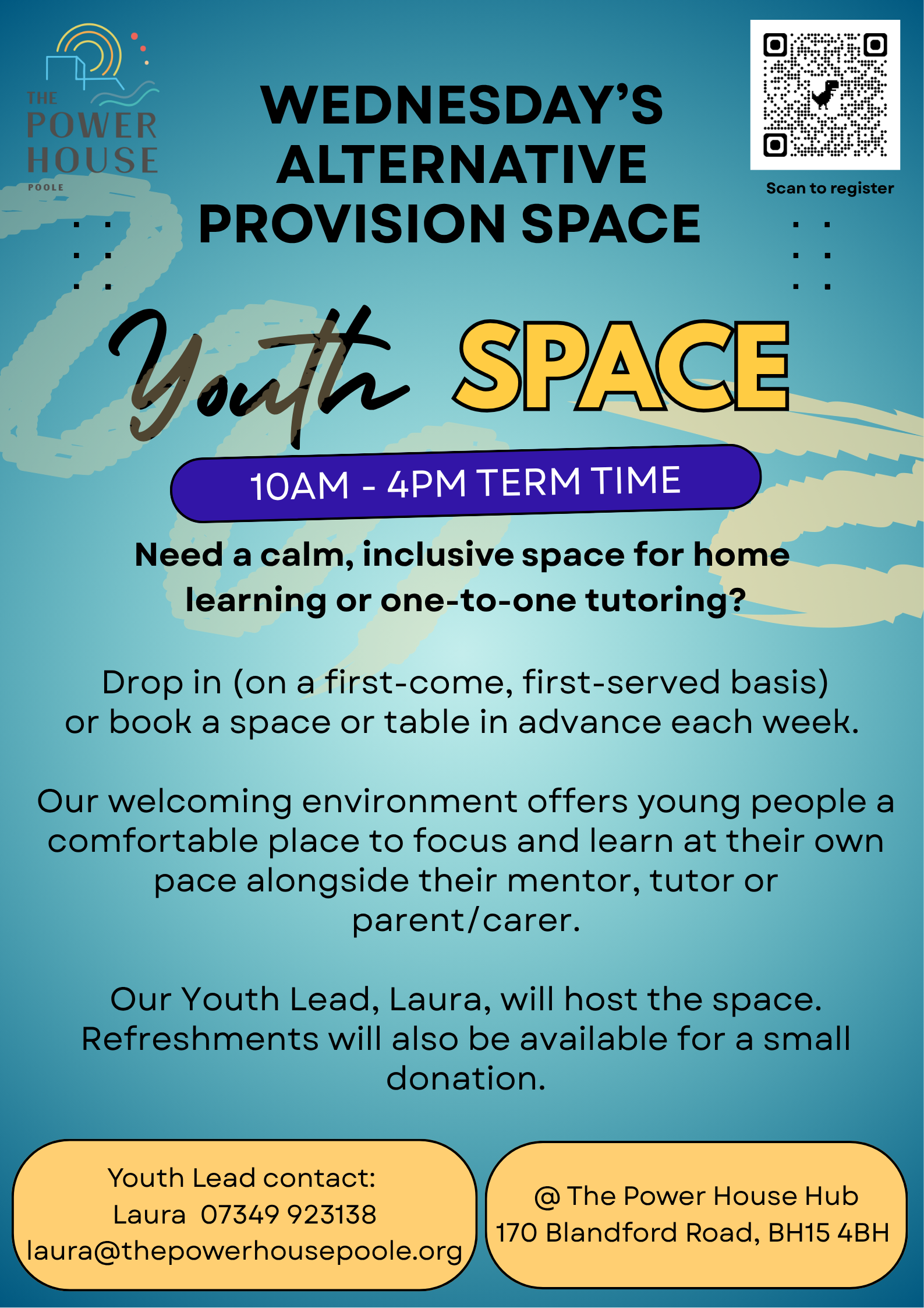 Youth Space! Wednesday’s alternative provision space