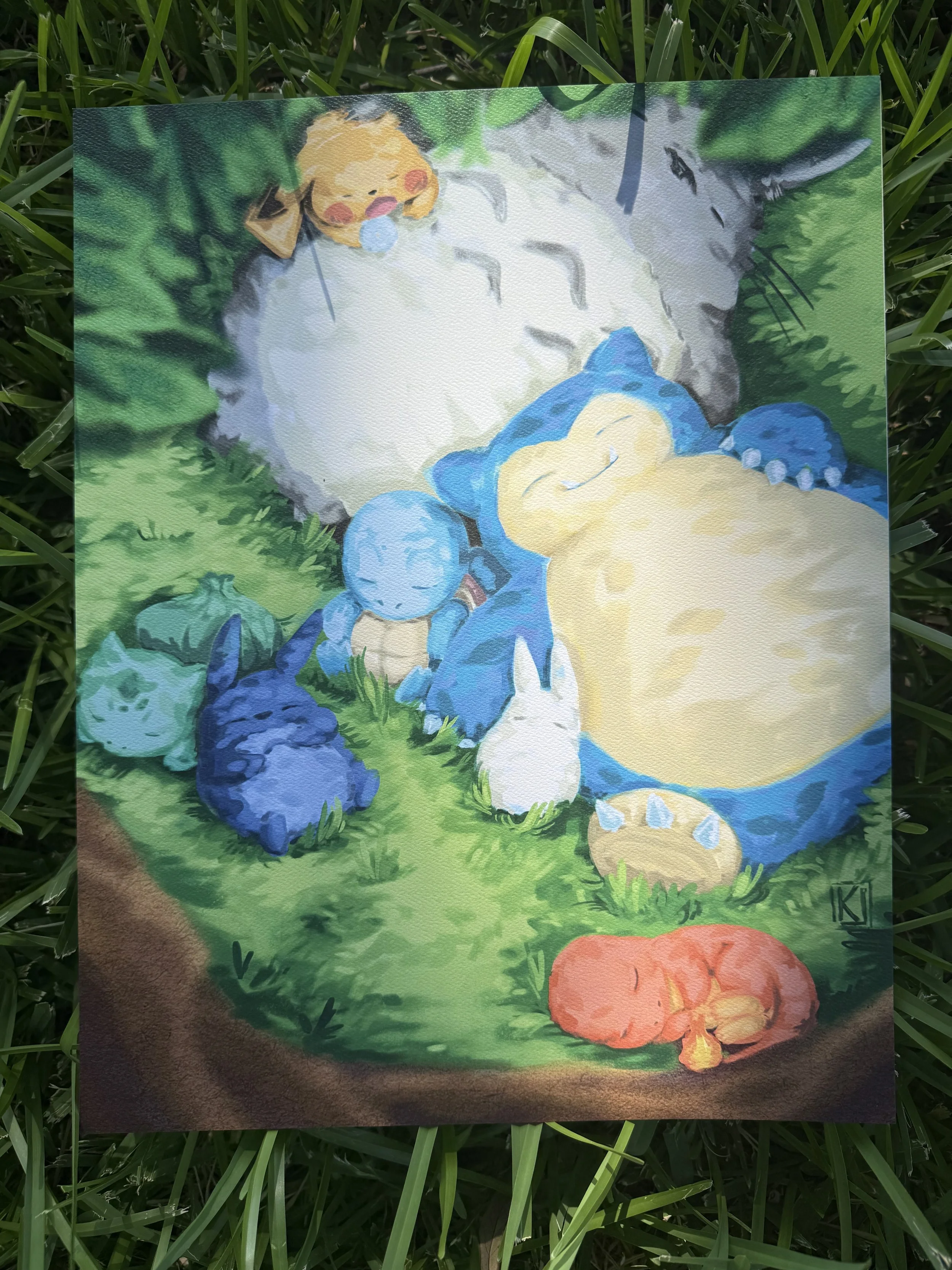 Pokémon and Ghibli Snooze Print