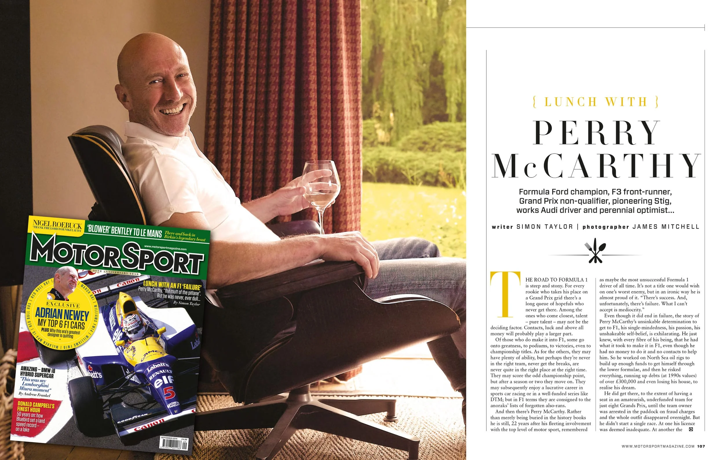 "Lunch with Perry McCarthy" - Motor Sport Magazine