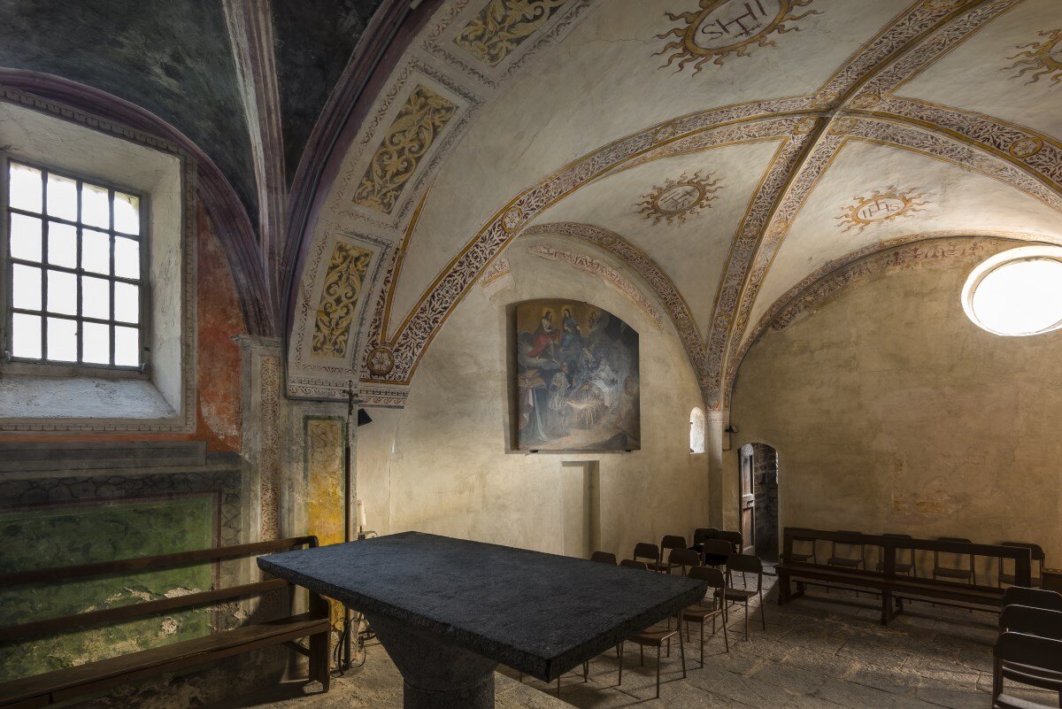 S. Martino church in Careno - details of the interior 