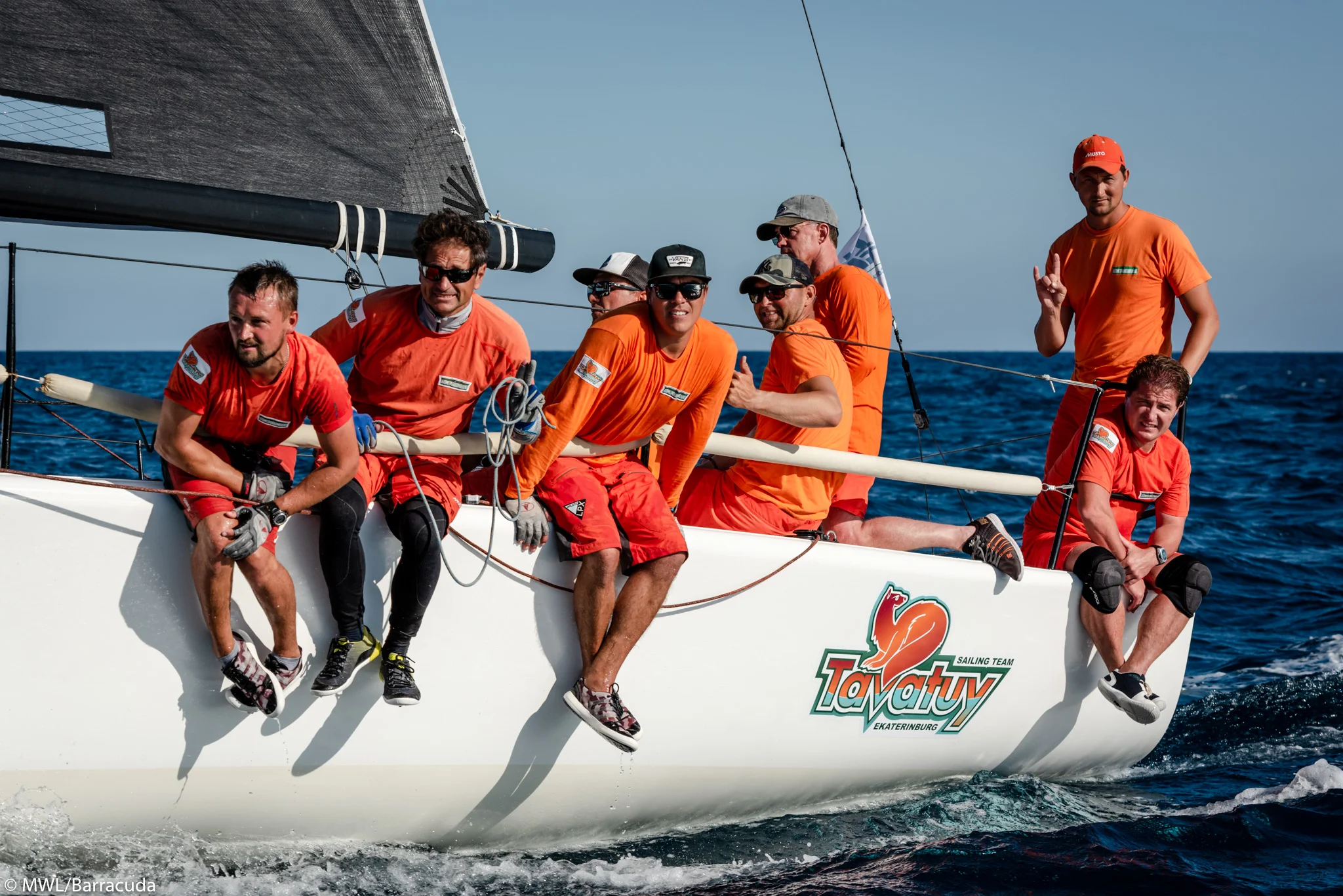 THE FIGHT HAS STARTED IN BARCELONA AND THE MELGES 32 WORLD CHAMPIONS ONBOARD TAVATUY SET THE PACE