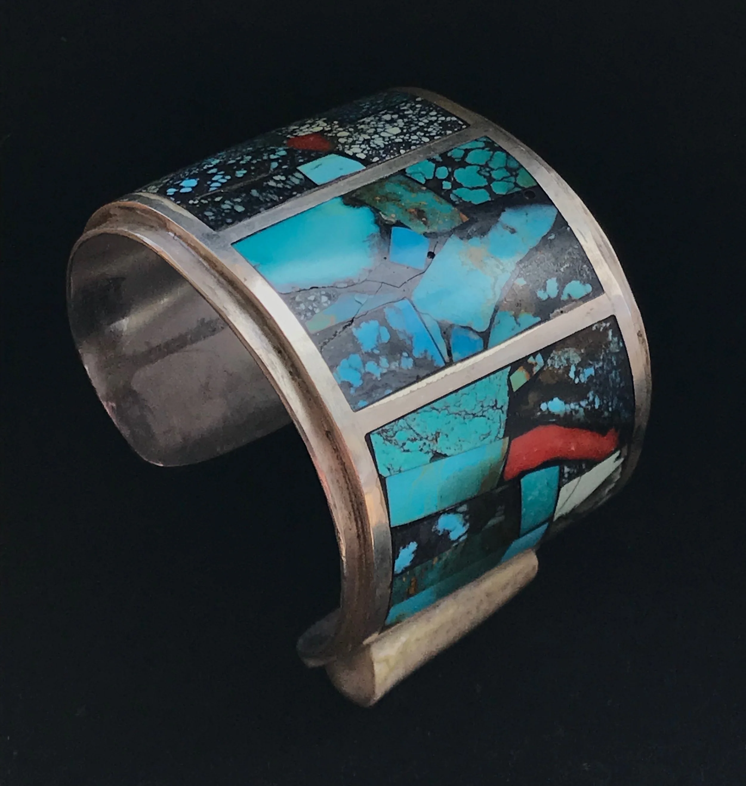 Mosaic Turquoise Inlaid Bracelet