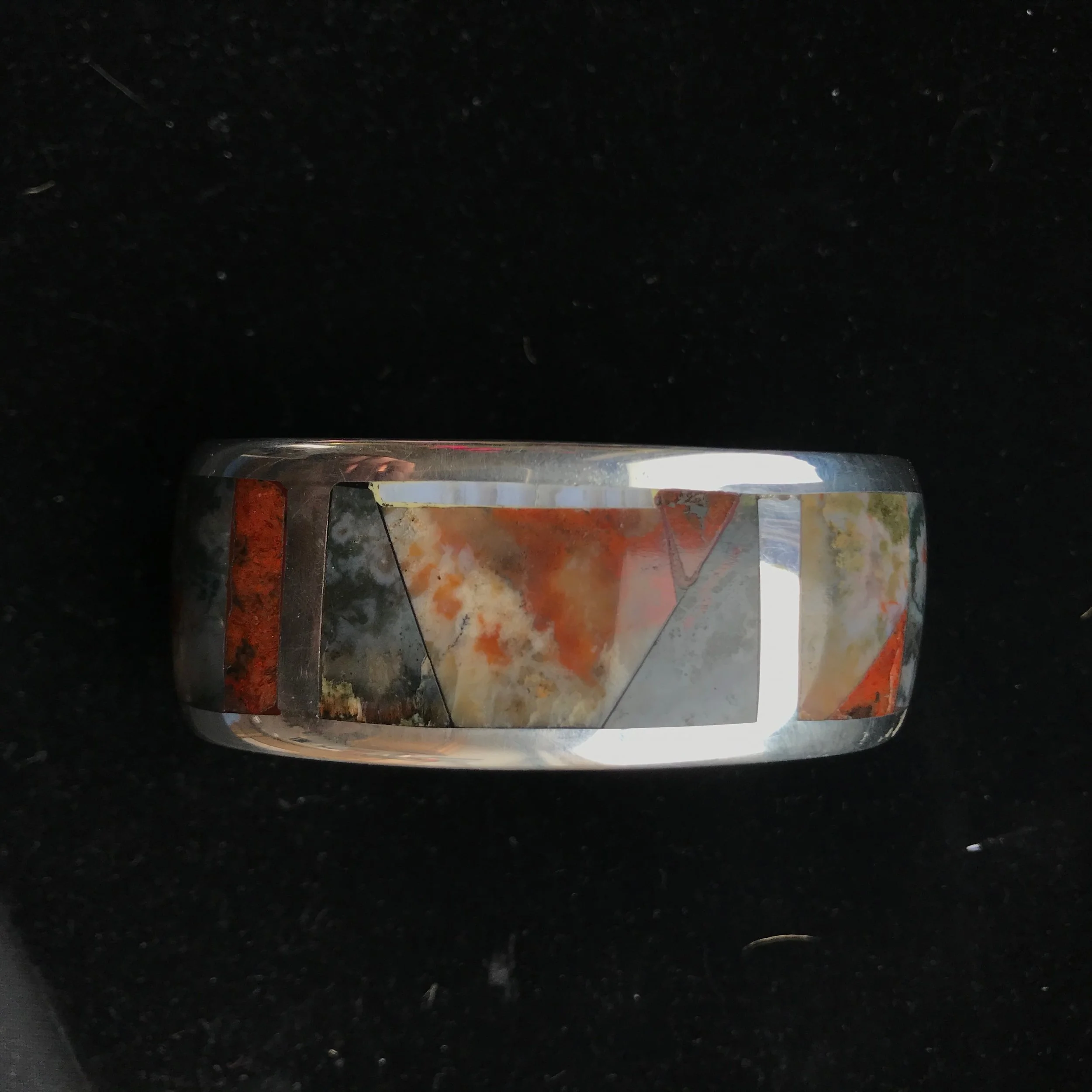 Carpolite Mosaic Inlay Bracelet