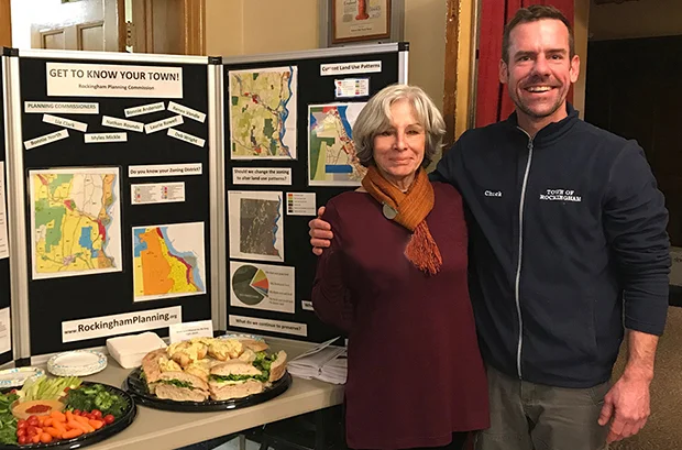 Planning Chair Bonnie North & Rockingham Planning & Zoning Commissioner Chuck Wise - Town Meeting March 2019