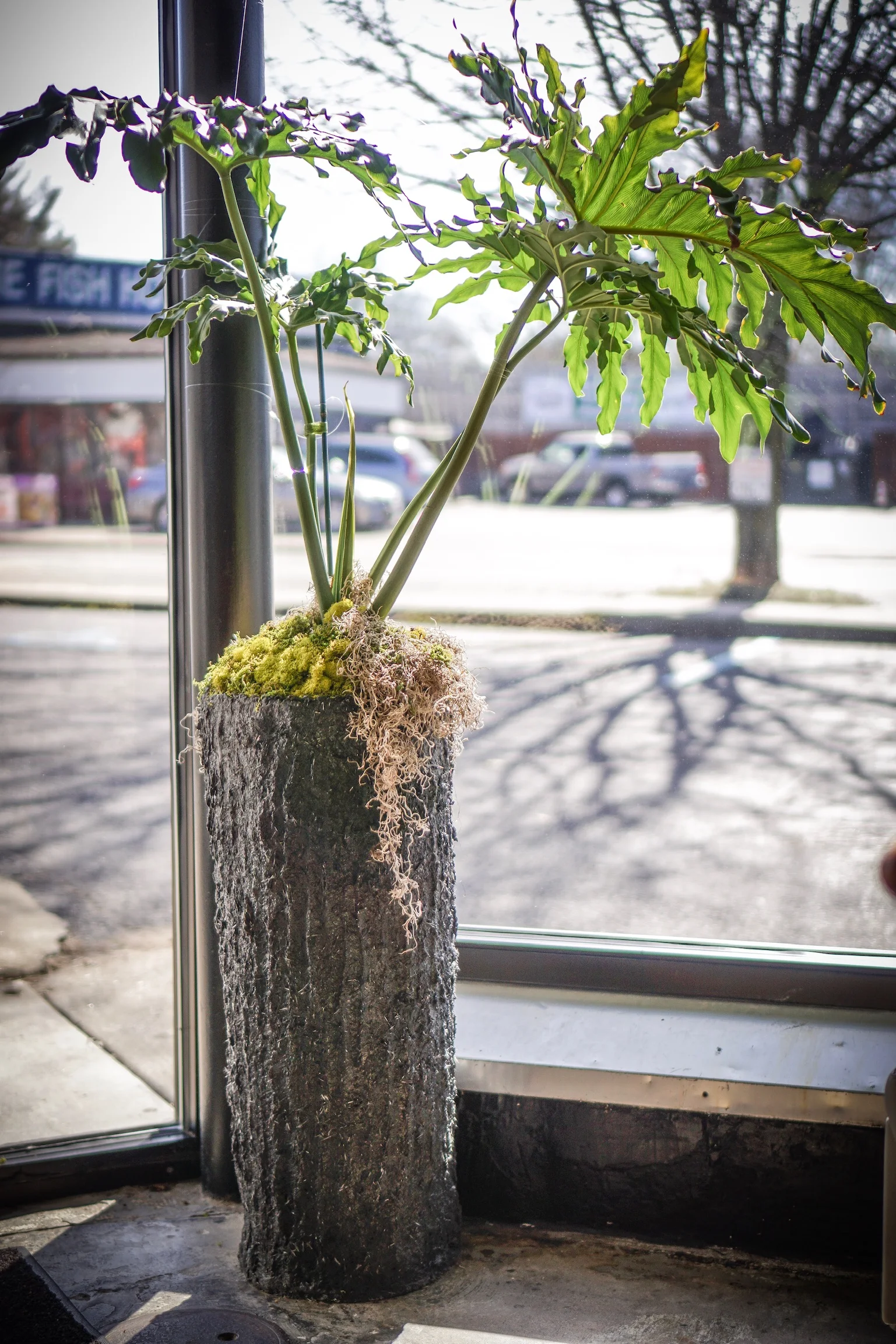 Hand formed cylinder planter