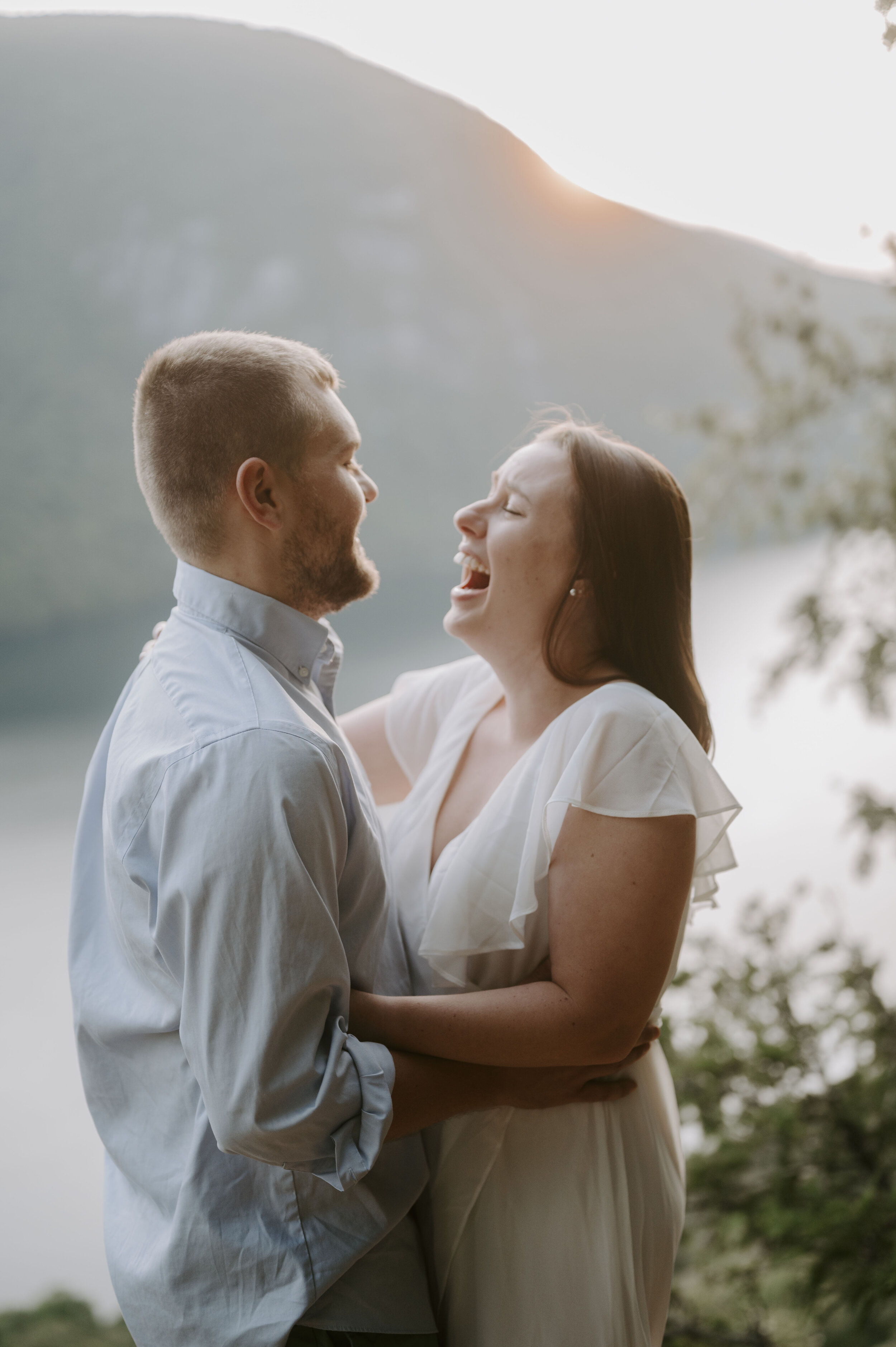 Vermont wedding photographer/ Lake Willougby engagement session