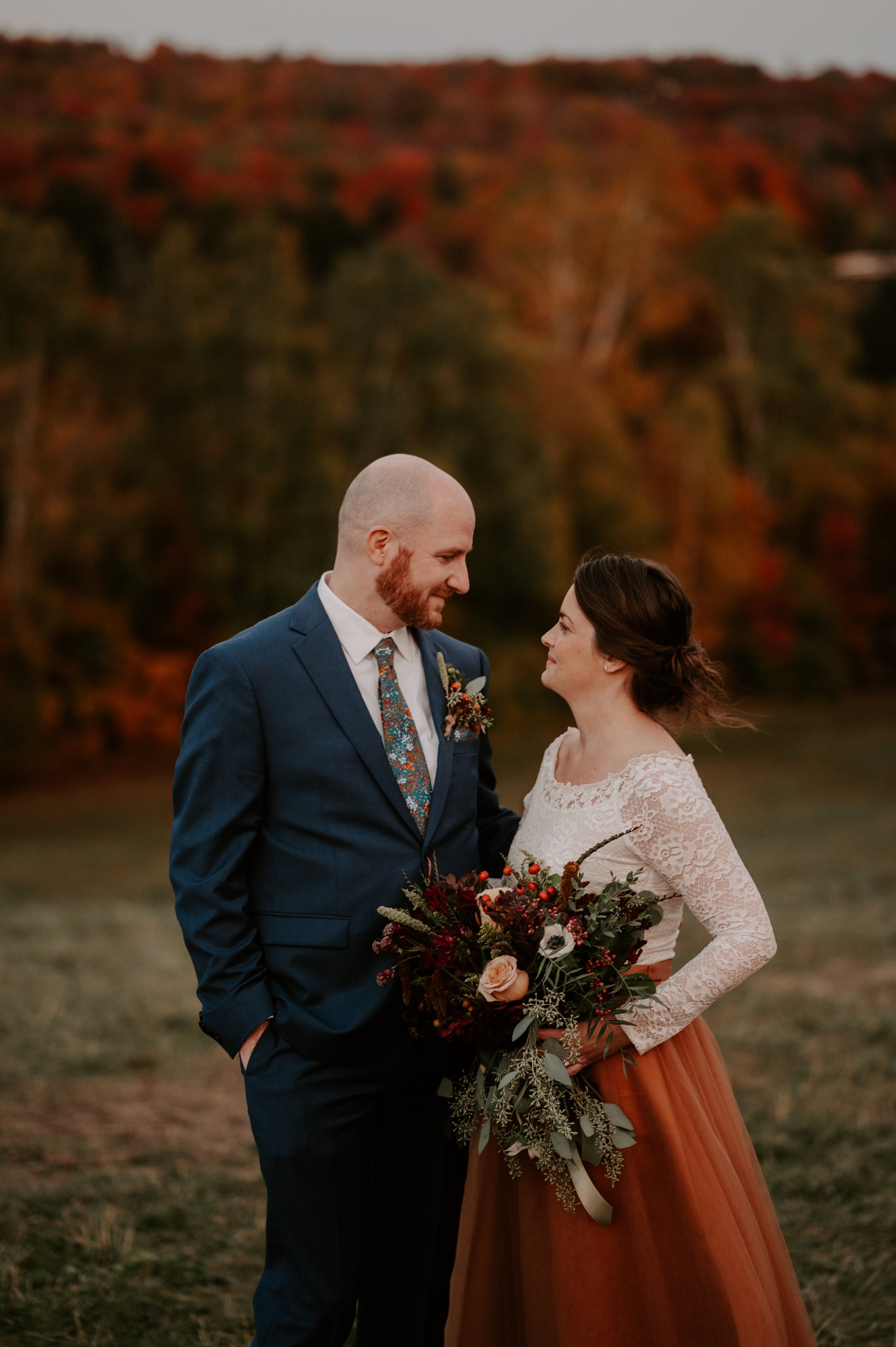 Fall elopements in Vermont. Stowe Vermont wedding and elopement photographer. Stowe Vermont wedding photographer. Trapp family lodge wedding photographer. Edson Hill wedding photographer. Topnotch wedding photographer. The Woodstock Inn wedding photographer 