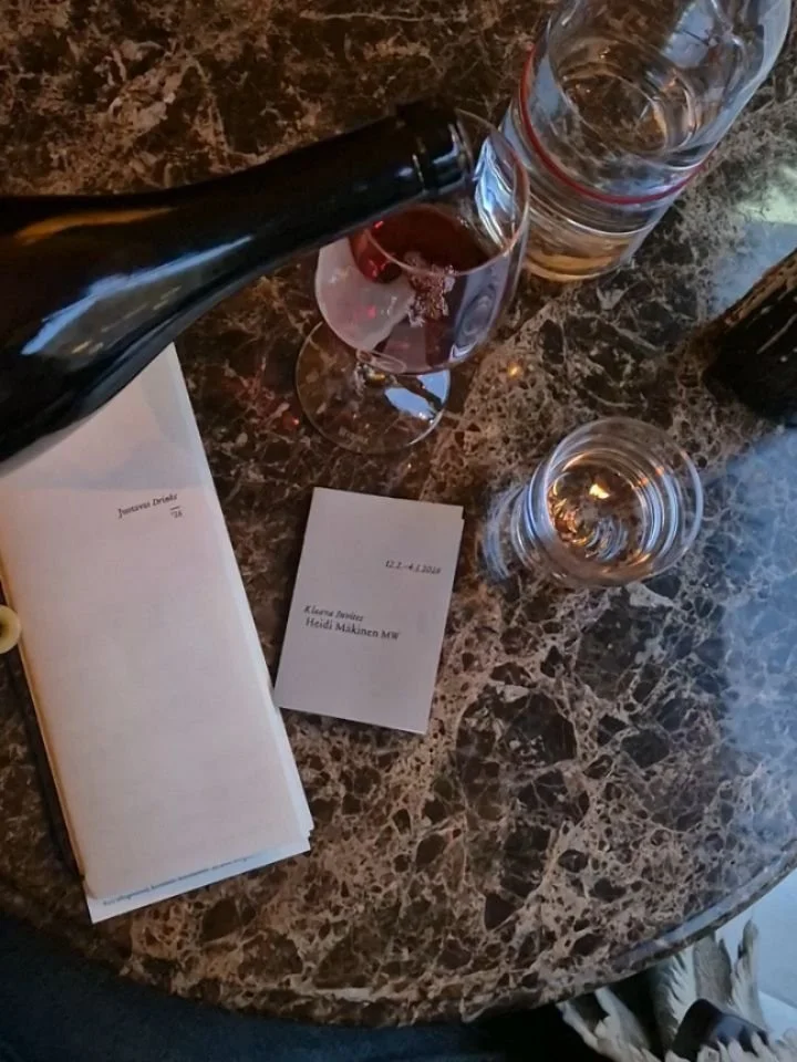 KLAAVA INVITES HEIDI M&Auml;KINEN 12.2.-4.3.🍷 

You have still few weeks to come and taste the flights (and the delicious dish) designed by @heidimkinen 🥹 

P.S. The next Klaava Invites will be announced later in the spring 🌱