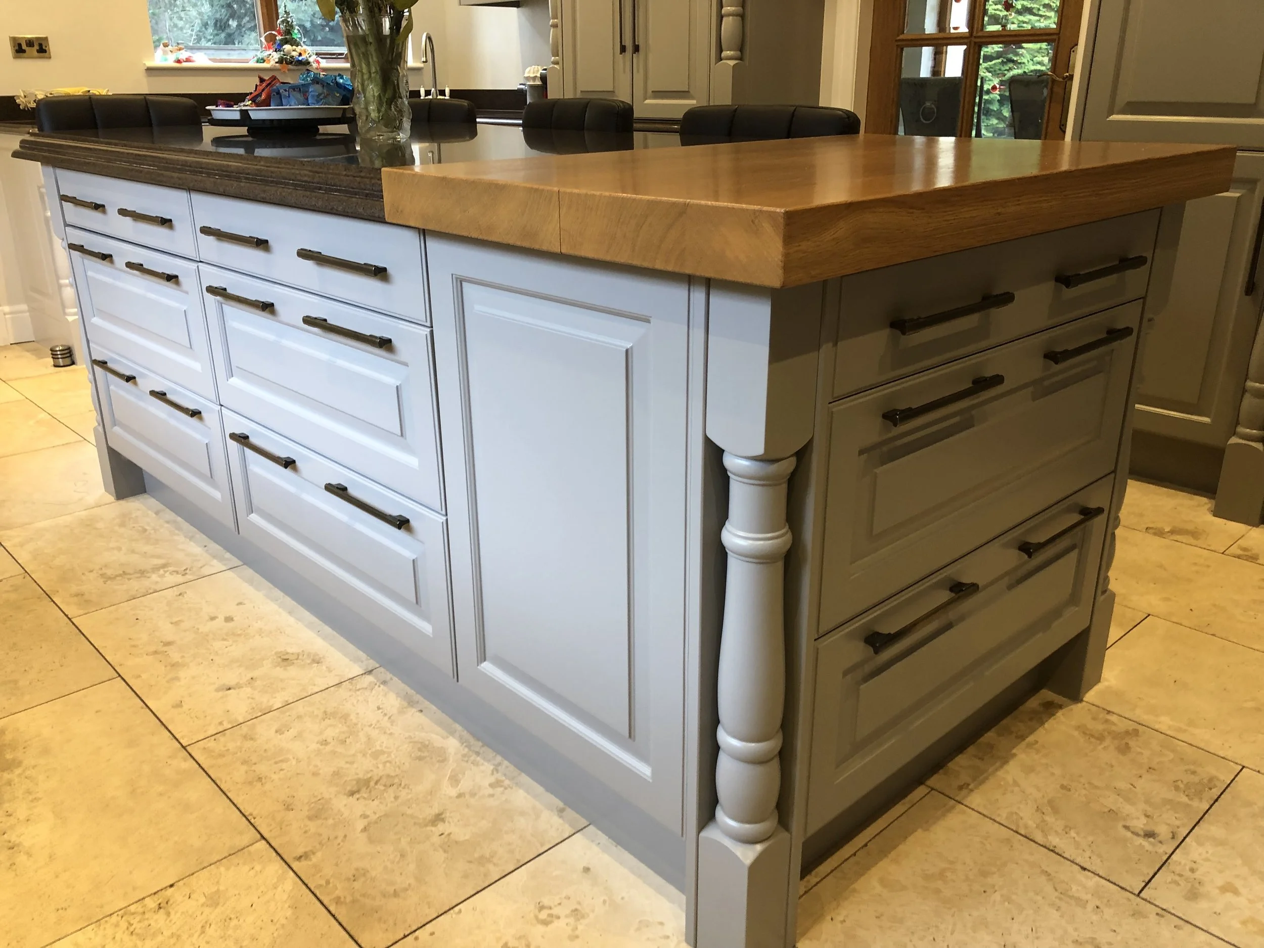 Kitchen respray in Farrow and Ball Worsted