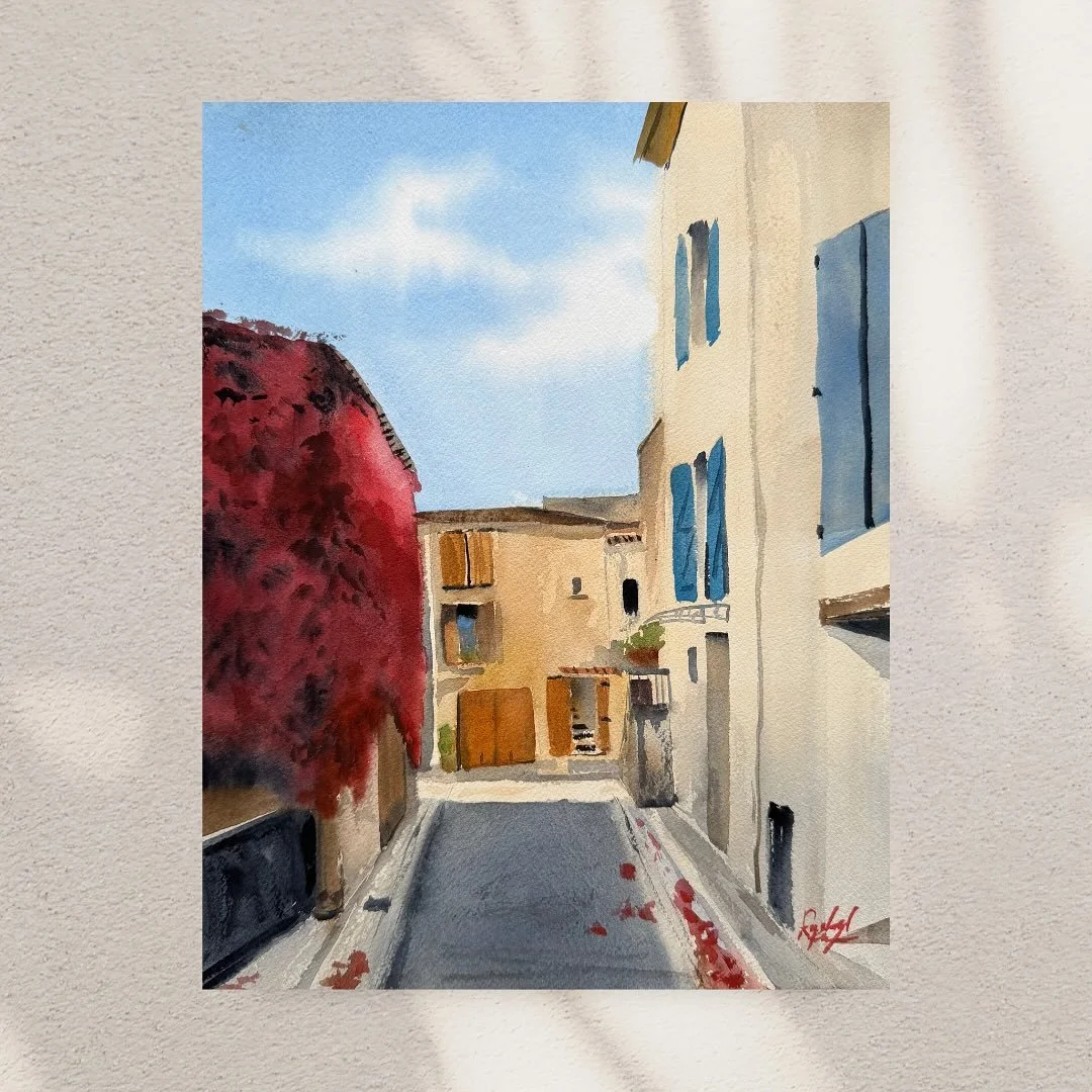 Rue du Portail Matheron, 11 x 14 in

My paintings from my second residency at @lamaisondebeaumont will be live on my website tomorrow, December 4 at 8 am CST. 

You can also shop my paintings from my first residency (the collection entitled &ldquo;Bo