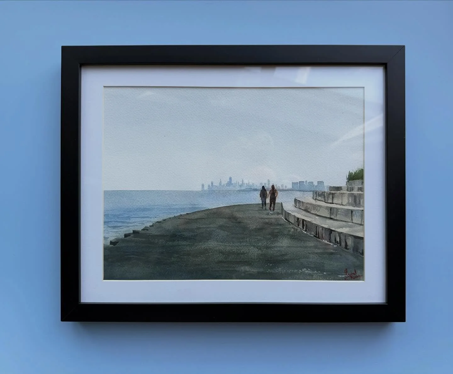 Both of these professionally framed watercolors of the Chicago skyline from the Montrose Point Bird Sanctuary are available for purchase in my Etsy shop for the holidays. They are each the following:

$275
Professionally framed 
Painting: 9 x 12 inch