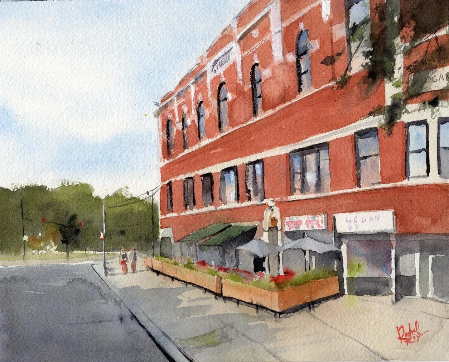 Lula Caf&eacute;, 8 x 10 inches 

(Recent commission)

@lulacafe