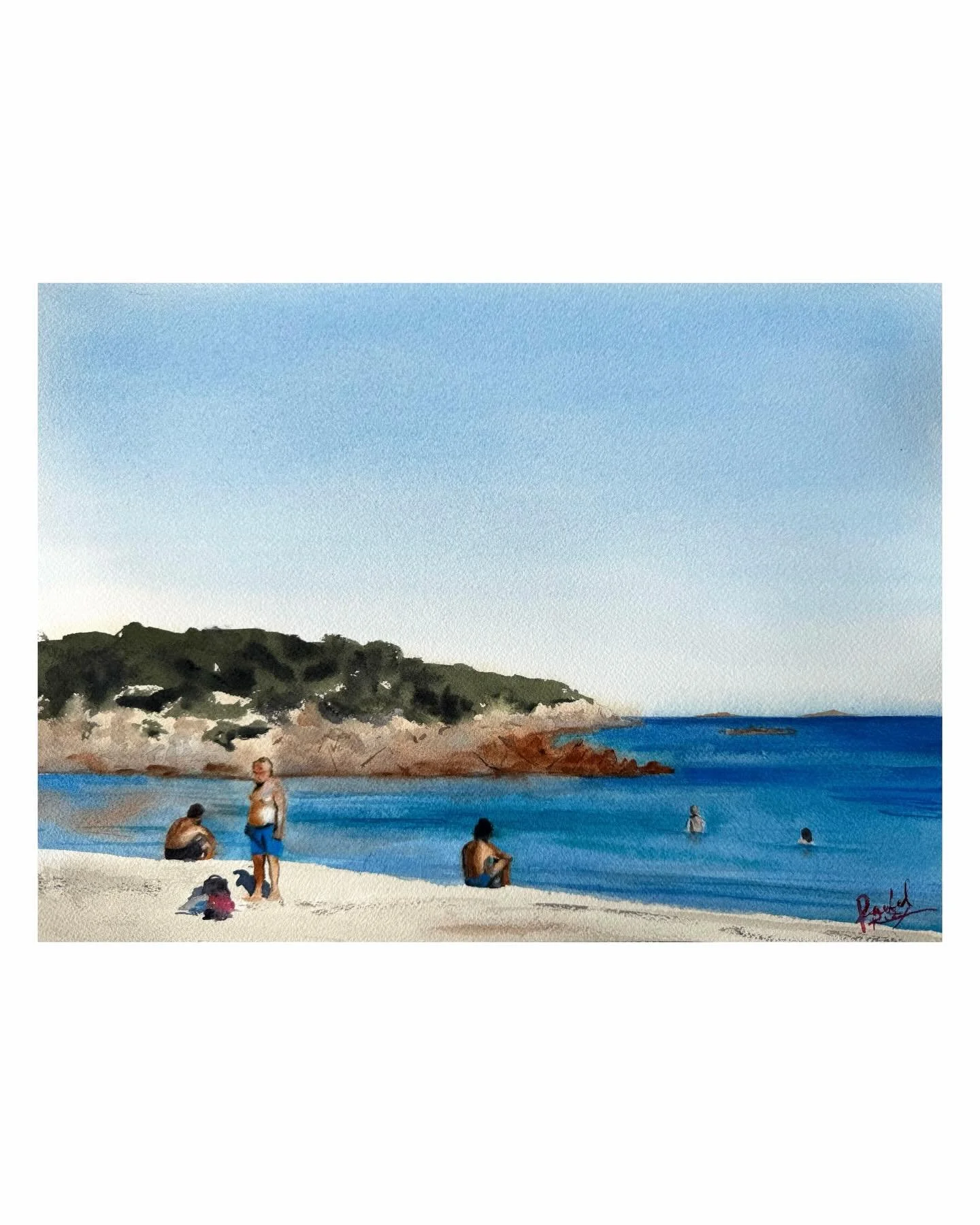 Beach day, 11 x 15 🇮🇹