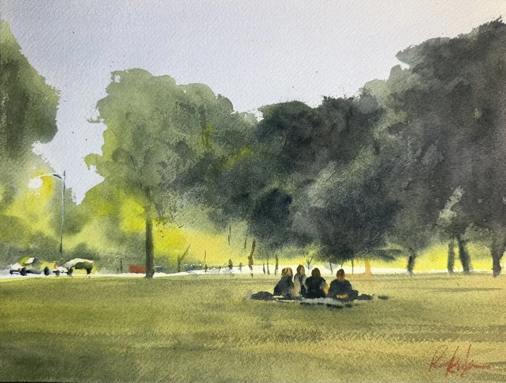Park bar, 2026, 9 x 12", watercolor- SOLD