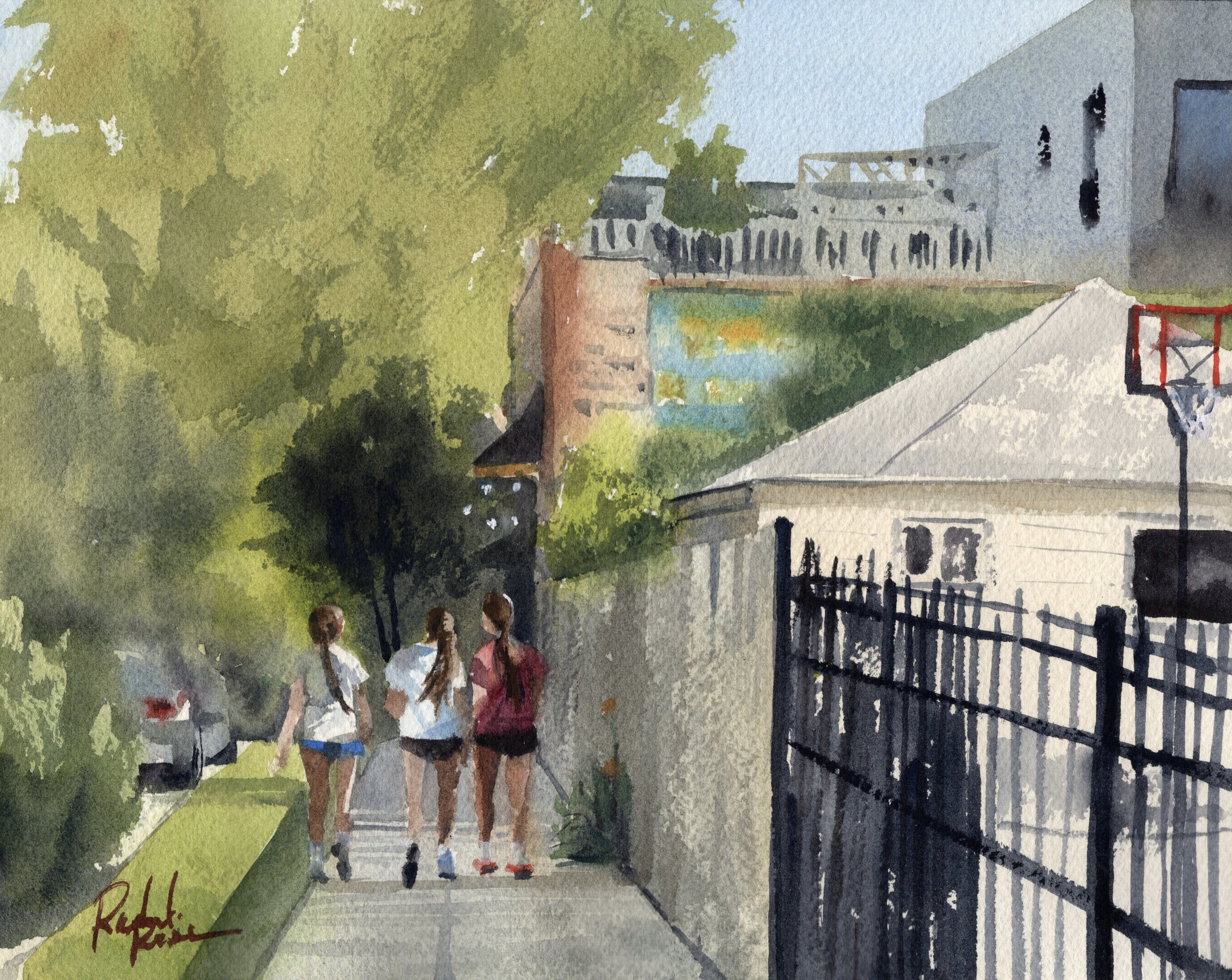Summer vacation, 2026, 8 x 10", watercolor