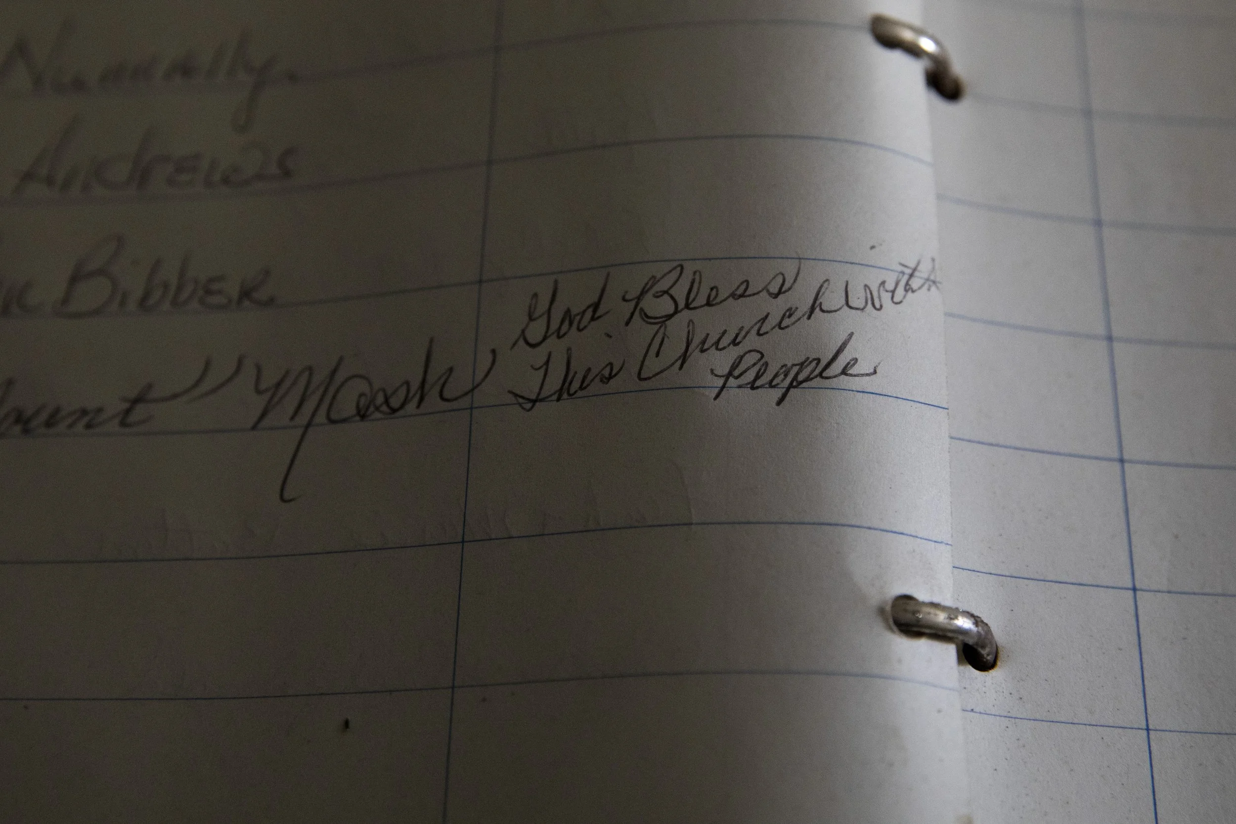  In the attendance book for Connett Methodist Church’s 120th anniversary service on September 17, 2017, an attendee wrote “God bless this church with people." Robert Van Bibber, the pastor, said he comes to the church for the fellowship of the people