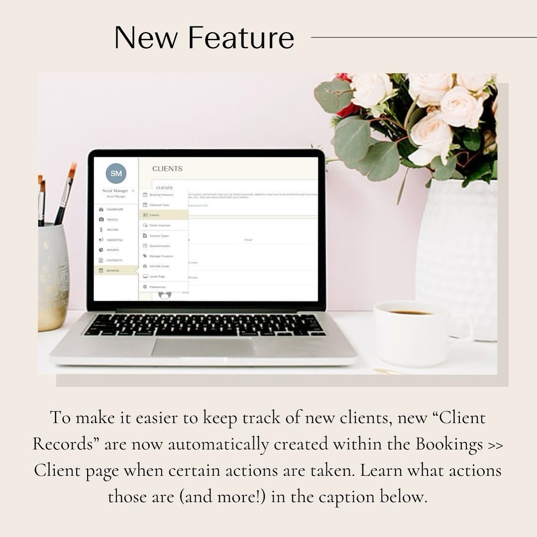 Easier client tracking? Yes, please! To save you time and make it easier to keep track of your clients, new &quot;Client Records&quot; are now automatically created when any of the following actions take place:

- A questionnaire is created or respon
