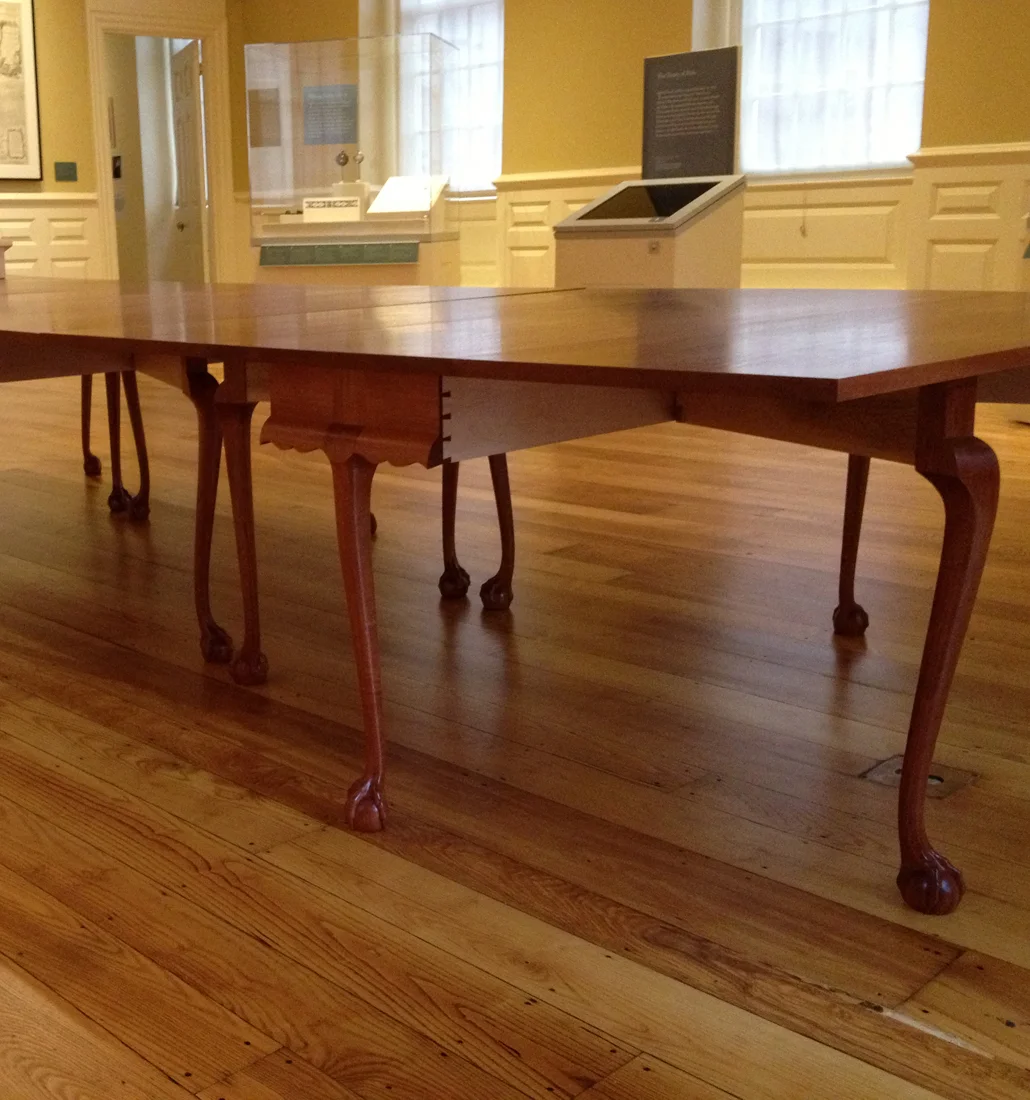 Chippendale tables, set of four